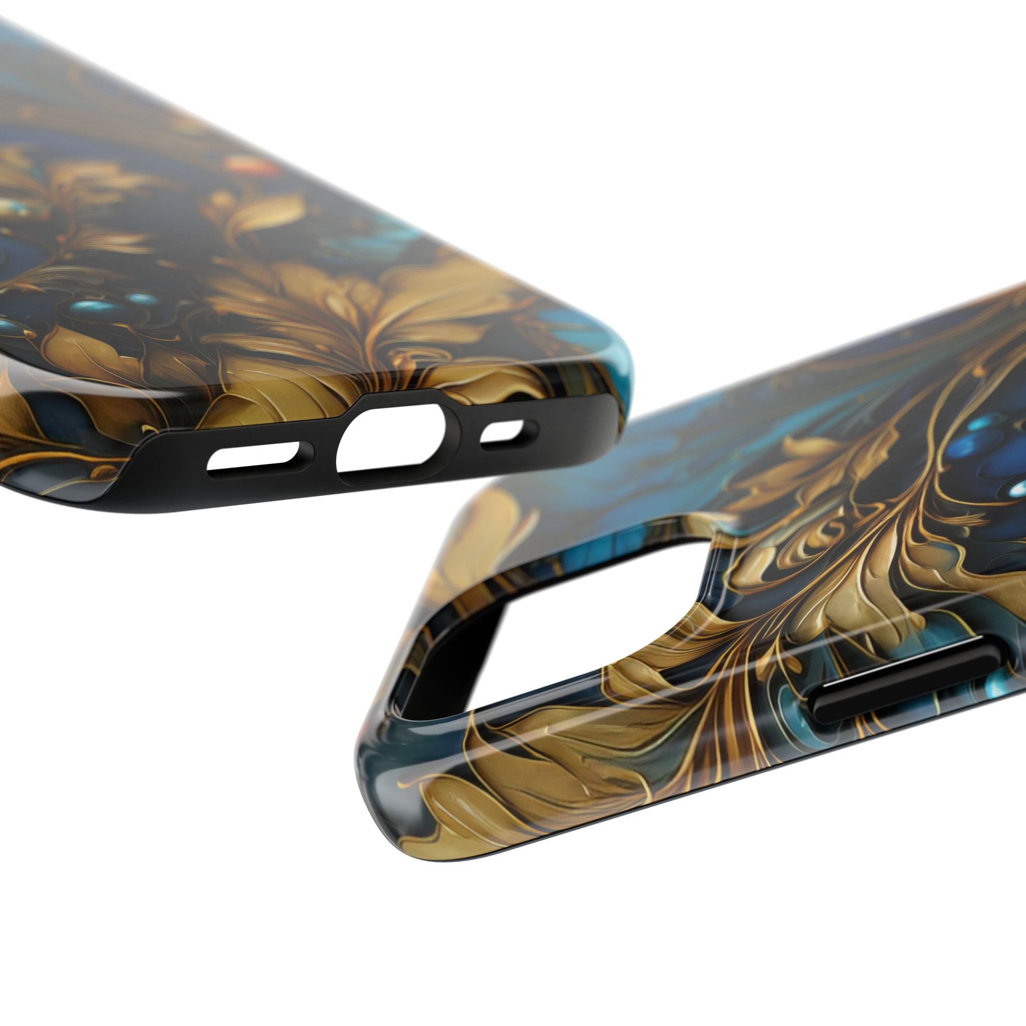 textured-art-nouveau-floral-tough-phone-case-cottagecore-iphone-case-unique-floral-phone-cover-vintage-style-iphone-case-prot