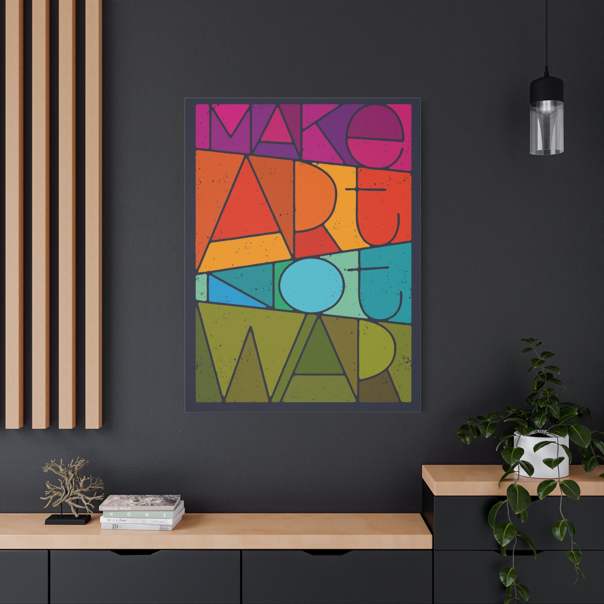 canvas-print-make-art-not-love-wall-art-decor-gallery-wrapped-living-room-artwork-matte-finish-housewarming-gift
