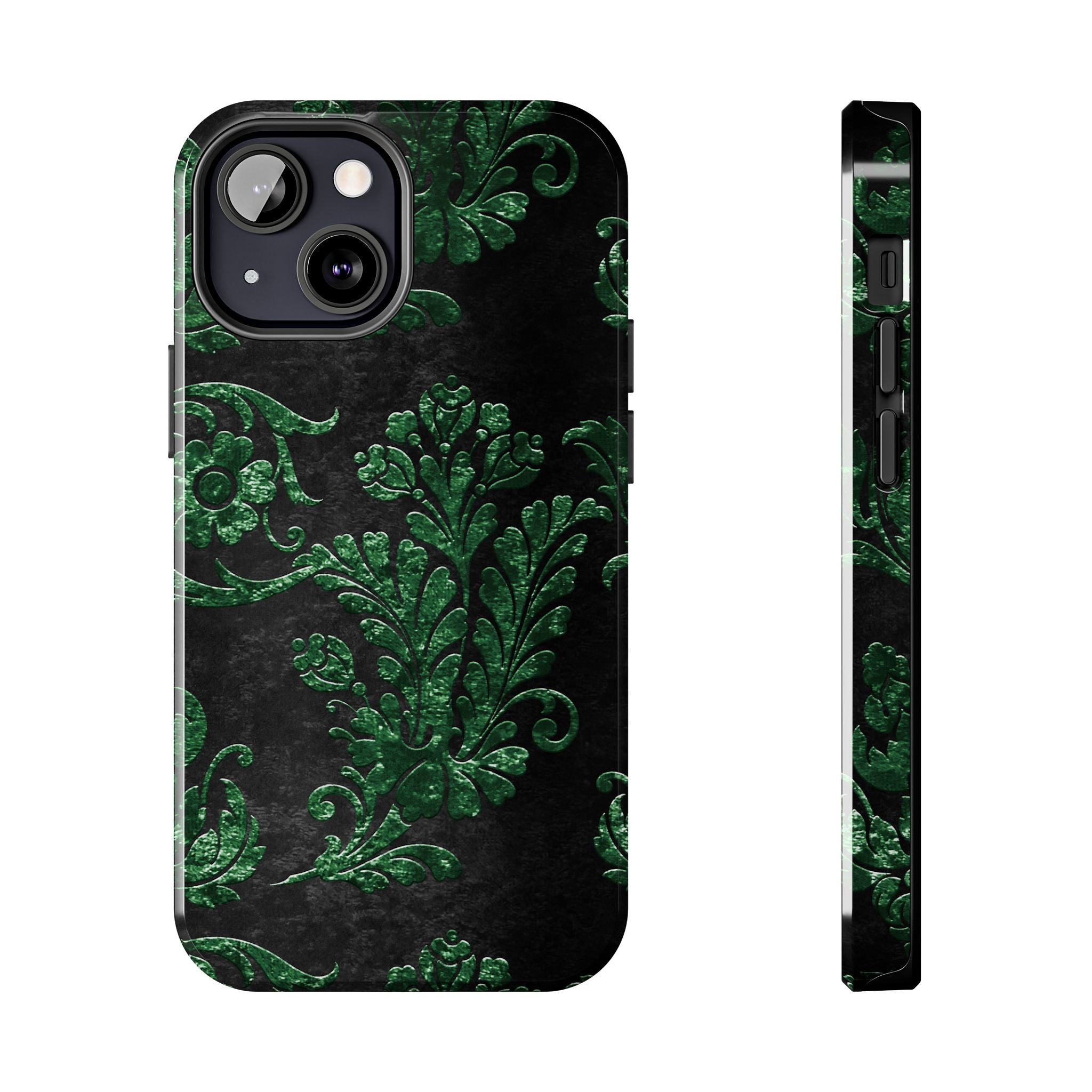 embossed-emerald-velvet-tough-iphone-case-protective-iphone-cover-heavy-duty-iphone-case-rugged-phone-case-durable-smartphone