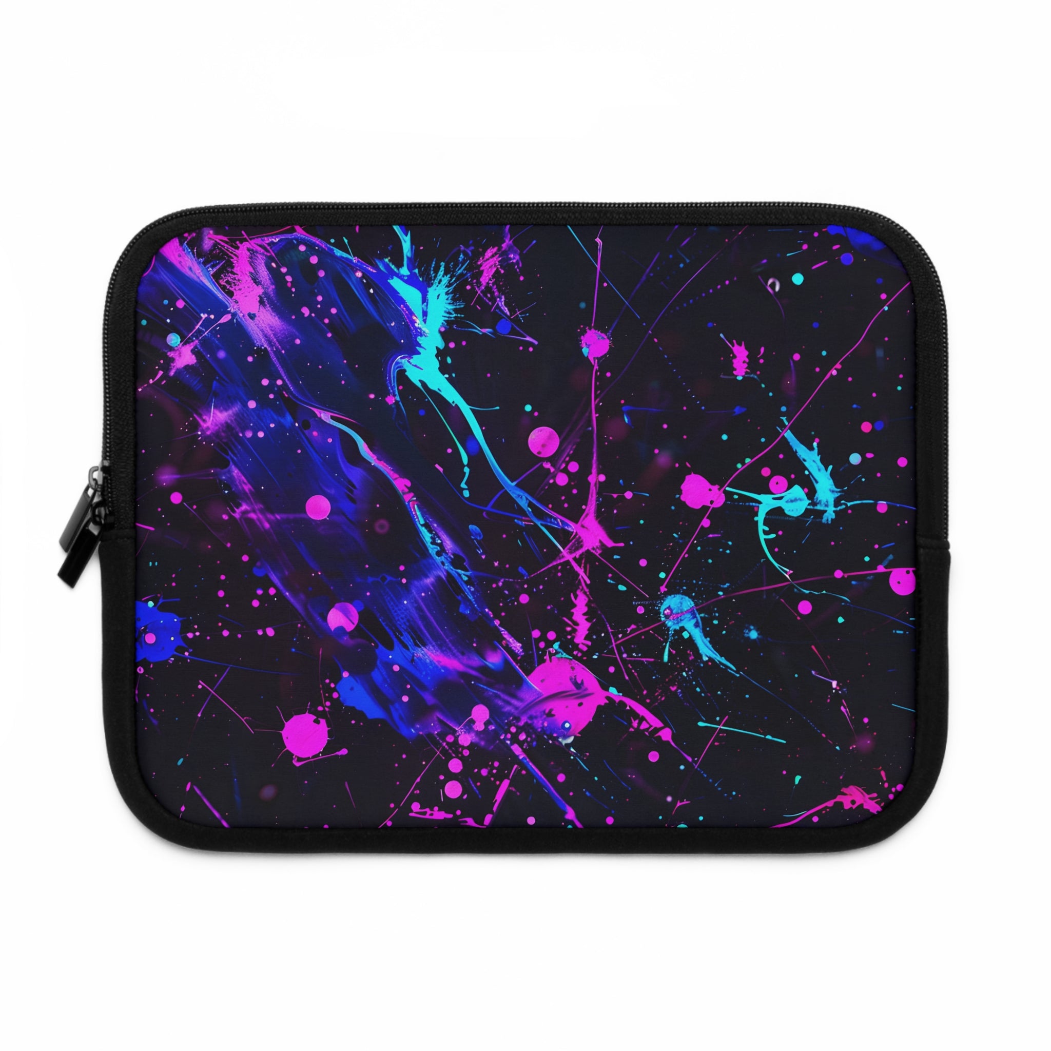 neon-abstract-paint-splatter-laptop-sleeve-navy-macbook-air-sleeve-unique-tech-accessories-colorful-laptop-case-computer-cove