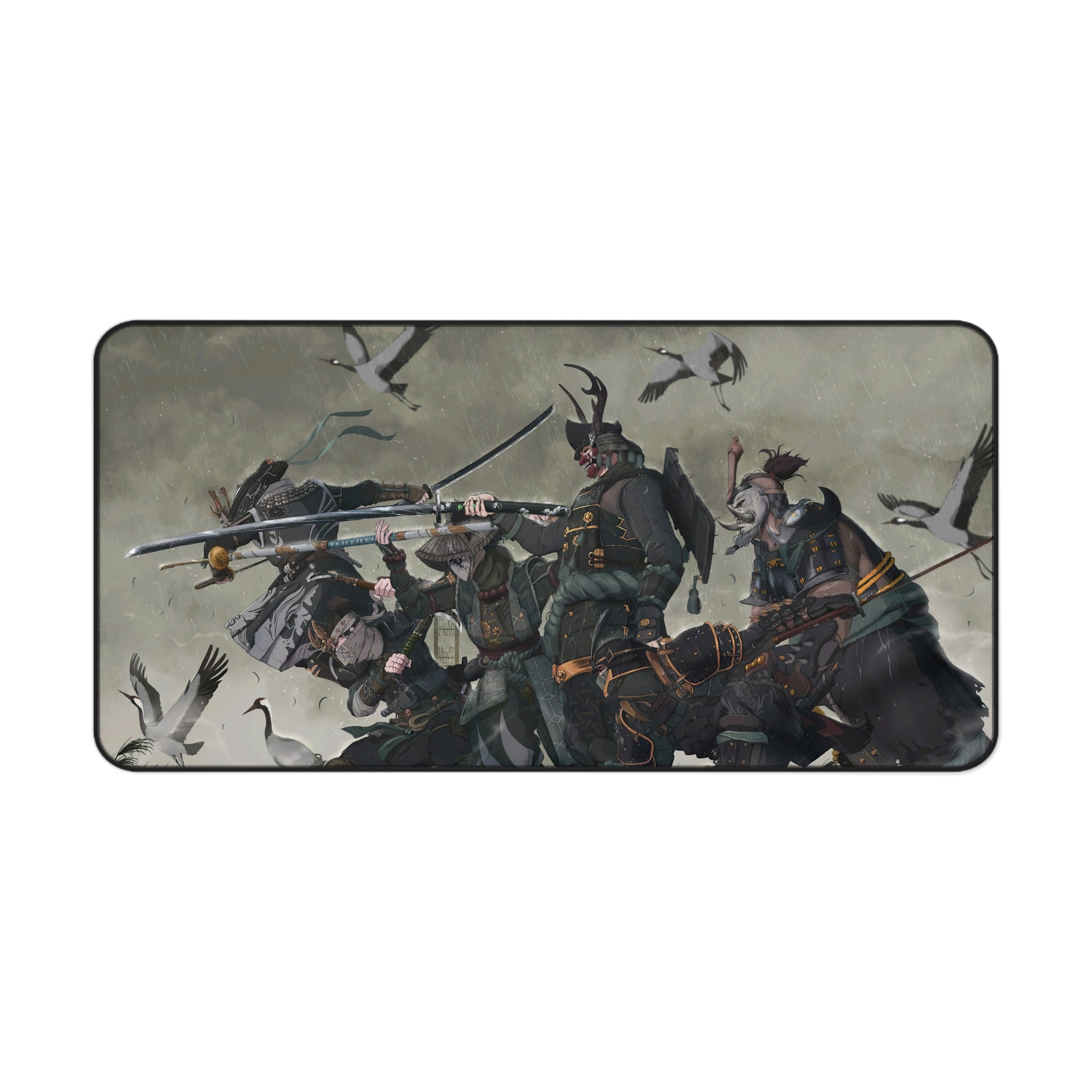 fantasy-samurai-warrior-mouse-pad-japanese-katana-samurai-warrior-with-armor-desk-mat-japanese-anime-samurai-desk-pad