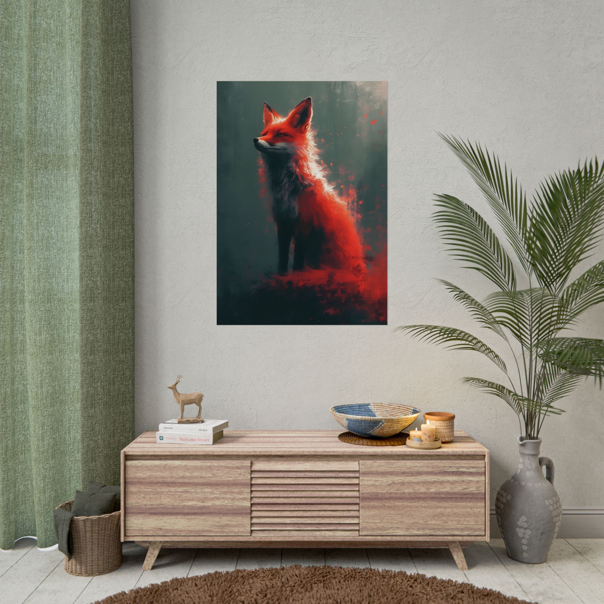 red-fox-fantasy-decor-poster-print-wildlife-wall-art-home-decor-animal-lover-gift-nature-print-fantasy-art-decor
