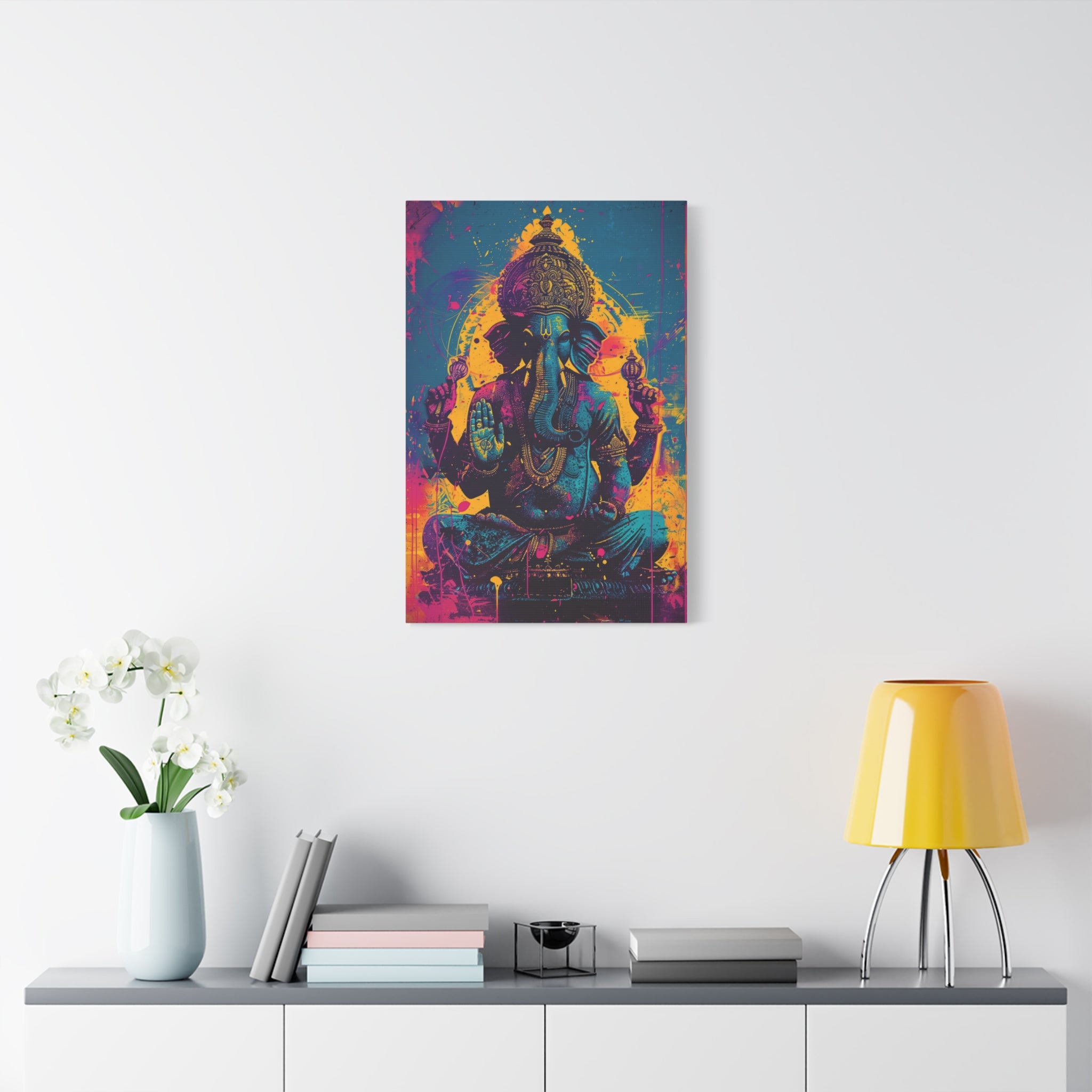 colorful-ganesha-canvas-print-wall-art-decor-spiritual-home-decor-indian-elephant-deity-art-hindu-god-painting-ethnic-wall-ha