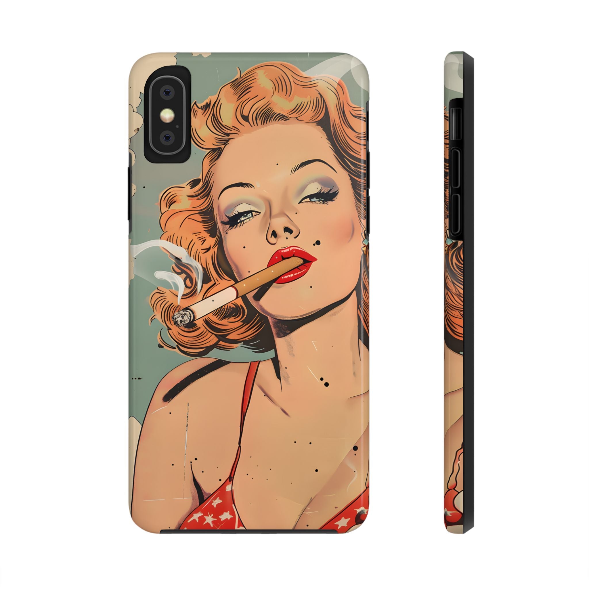 tough-phone-cases-vintage-pin-up-girl-iphone-cover-strong-phone-protector-retro-pinup-design-protective-smartphone-case