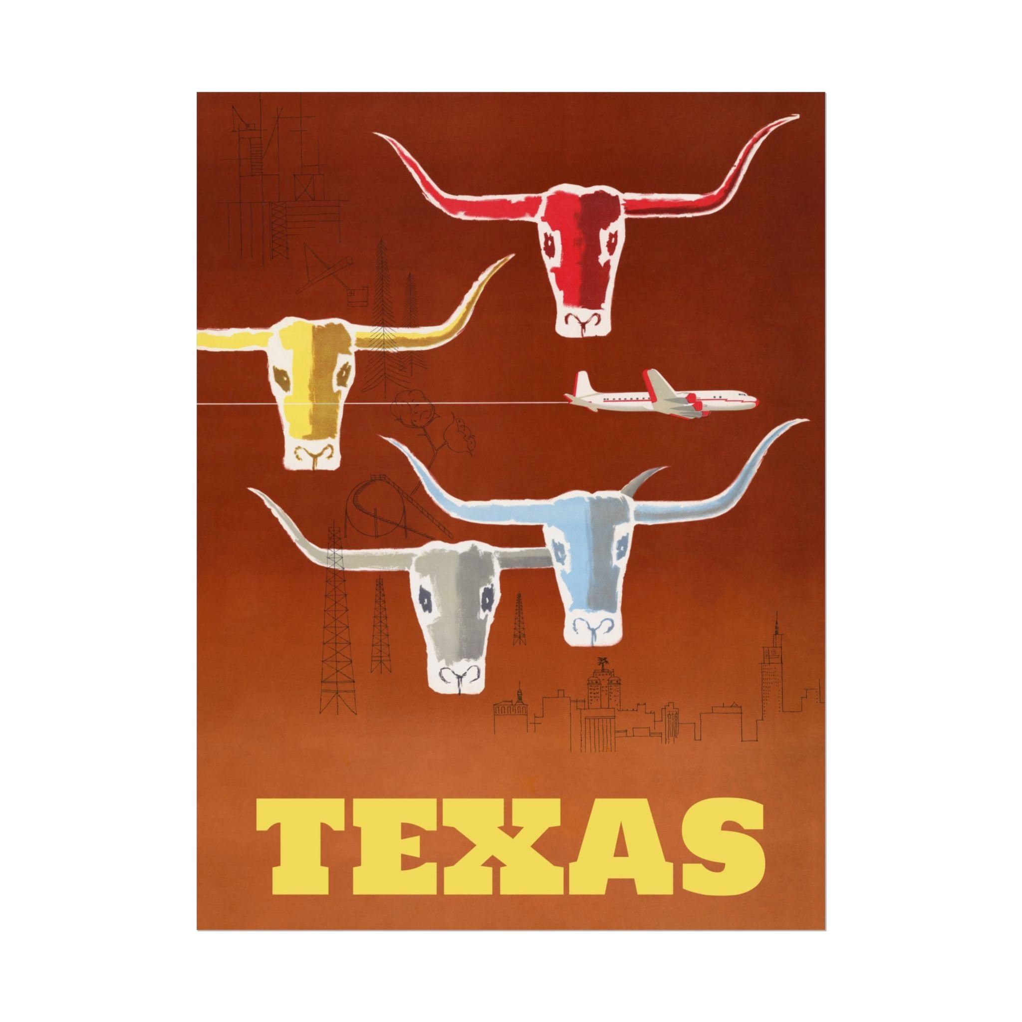 poster-print-texas-travel-wall-art-texas-decor-longhorn-skull-poster-poster-fine-artwork-texas-poster-gift-lone-star-state-so