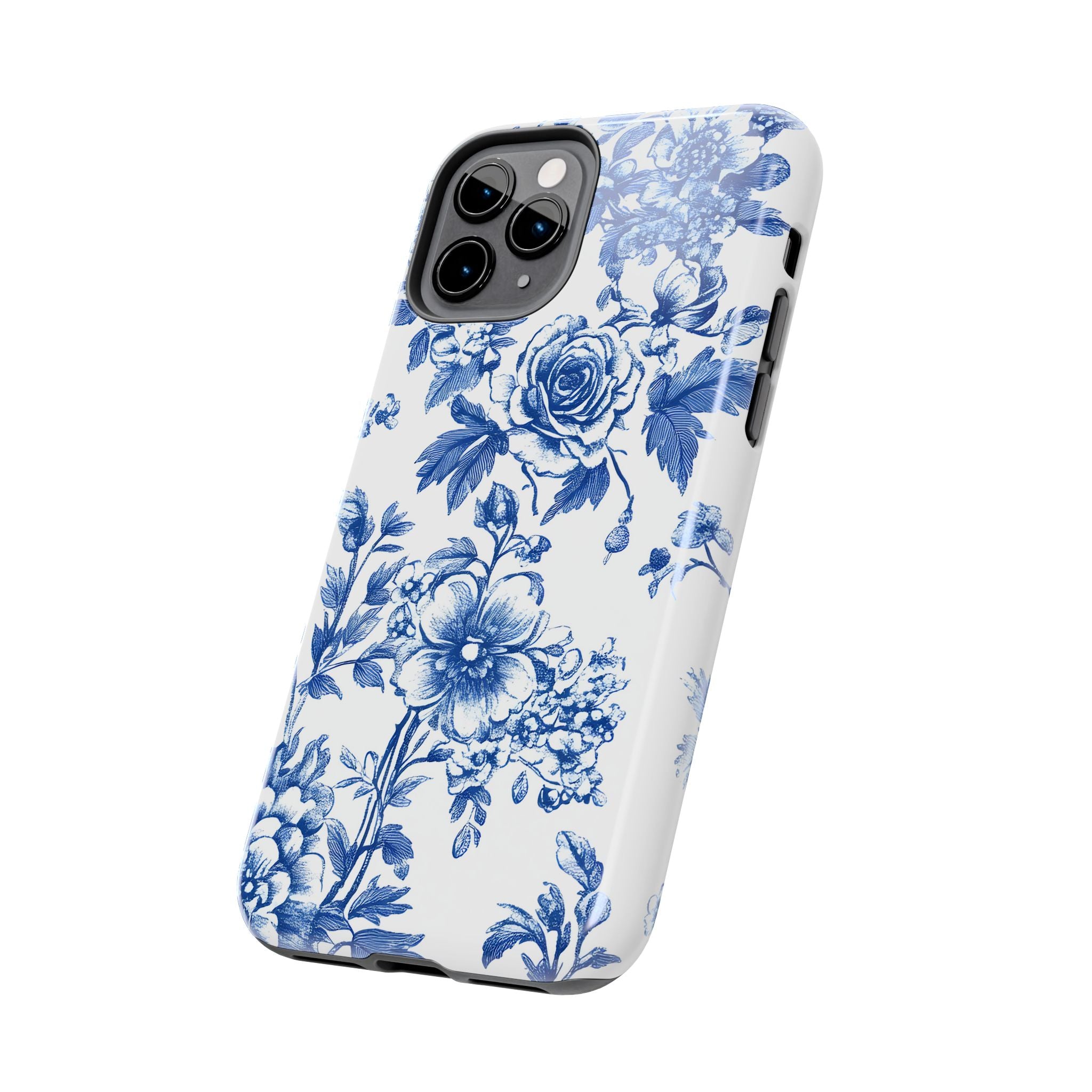 french-toile-floral-tough-iphone-case-blue-iphone-cover-protective-iphone-case-hard-shell-iphone-case-vintage-design-phone-ca