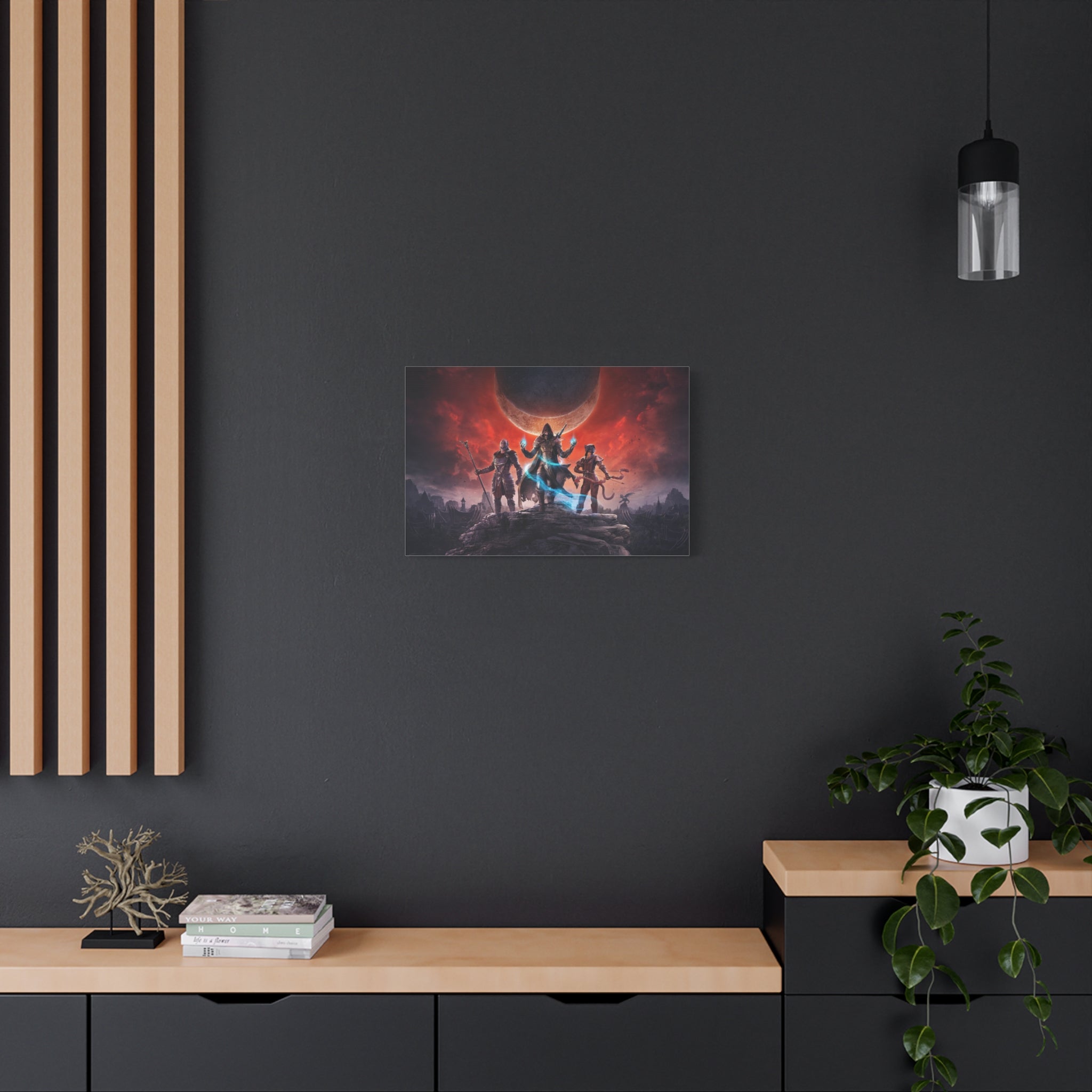 The Elder Scrolls Elsweyr, Skyrim Canvas Wall Art - Dragon Game Canvas Print Room Decor, Gaming Wall Art, Skyrim Gift