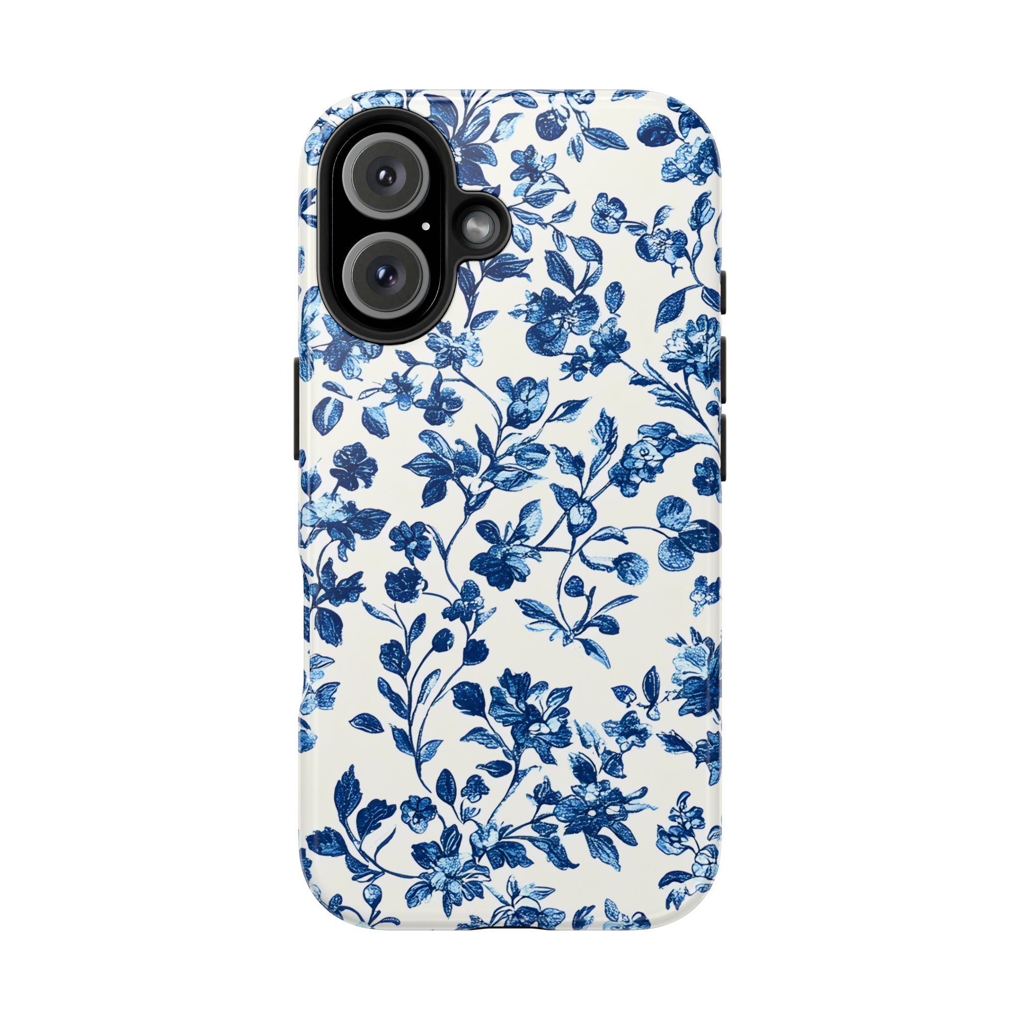 french-toile-floral-tough-phone-case-blue-phone-cover-protective-iphone-case-hard-shell-cellphone-case-vintage-design-phone-c