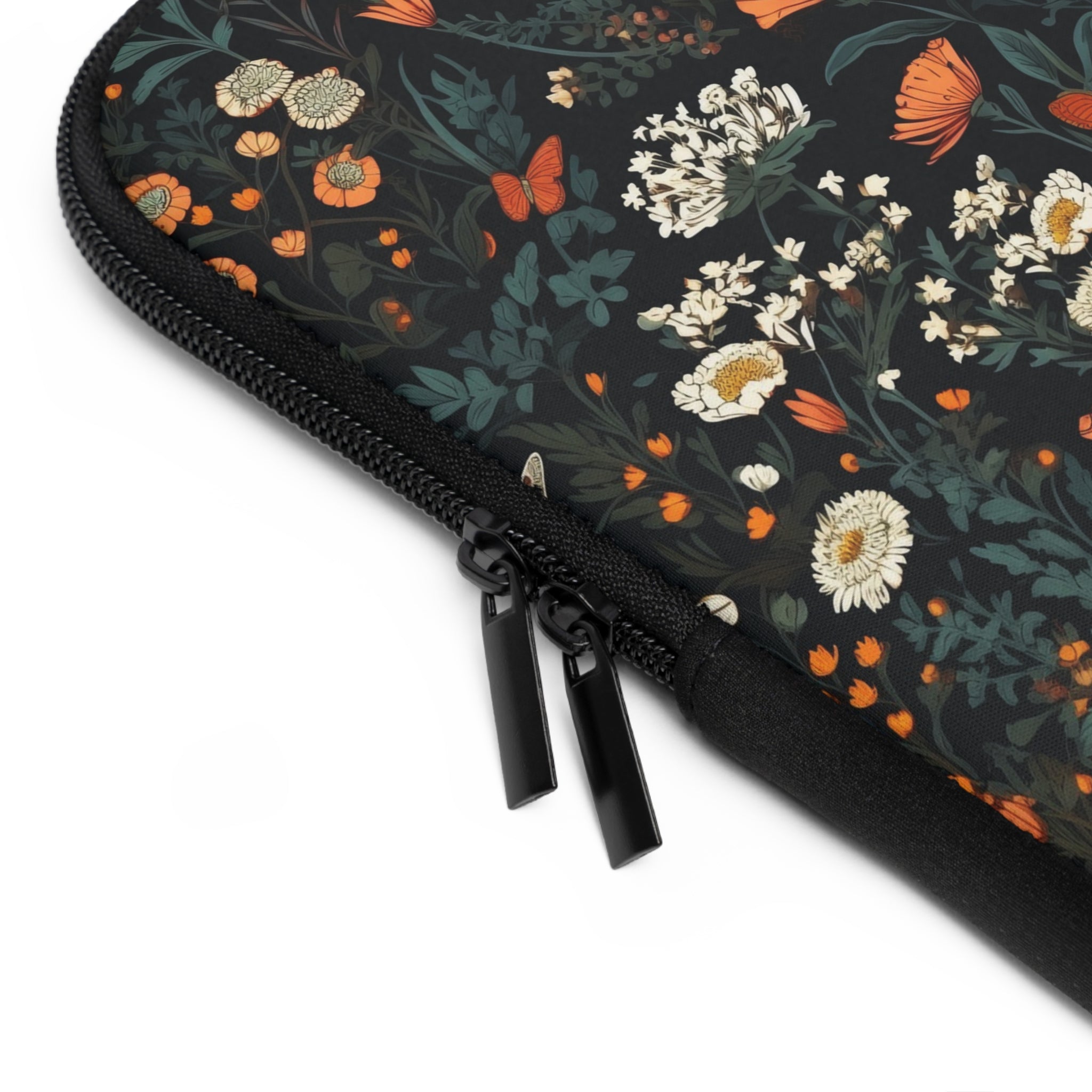 laptop-sleeve-cottagecore-dark-flowers-butterfly-sleeve-macbook-air-14-sleeve-floral-computer-bag-tech-case-tablet-cover