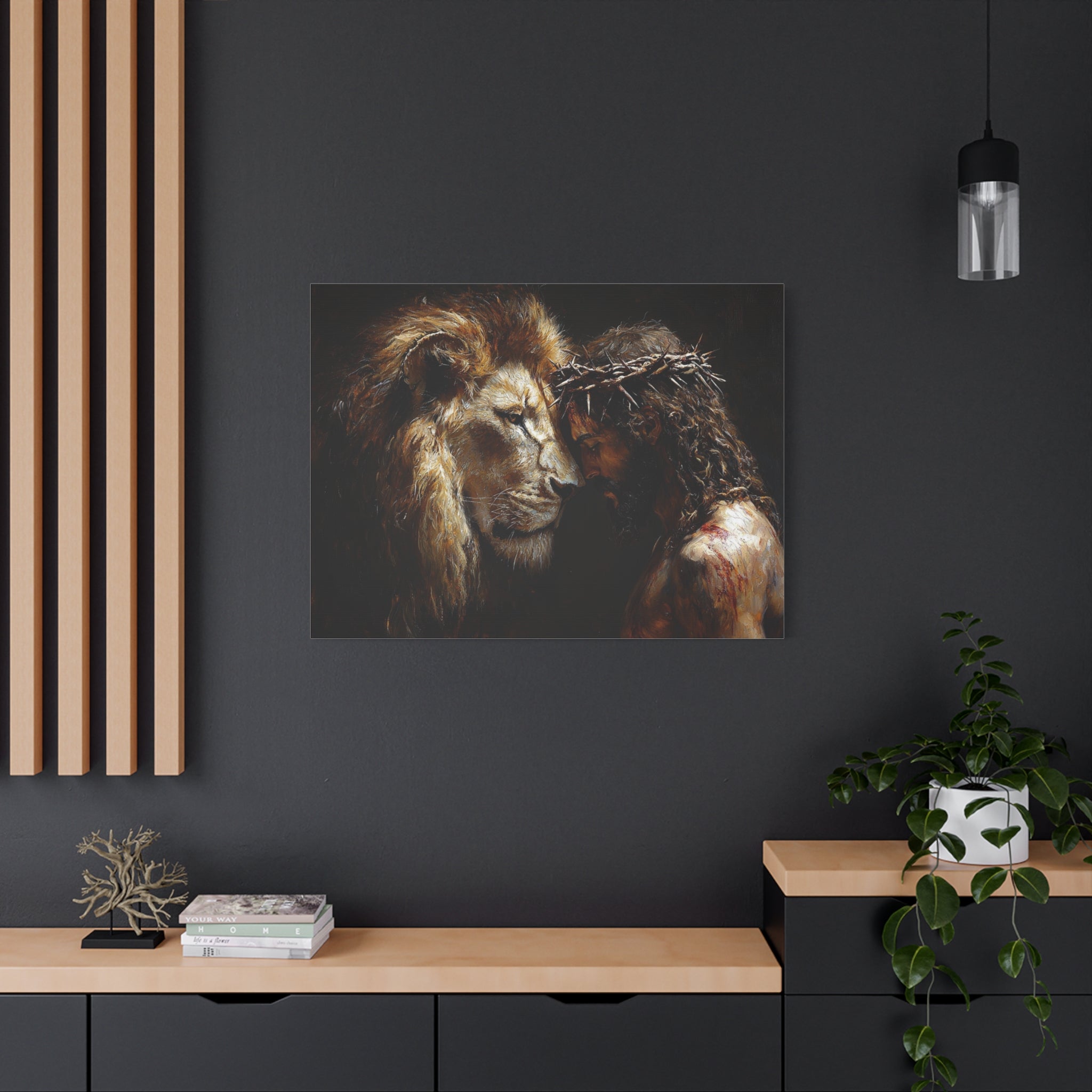 canvas-print-jesus-and-lion-wall-art-christian-home-decor-religious-wall-hanging-inspirational-artwork-gift-for-him-biblical-
