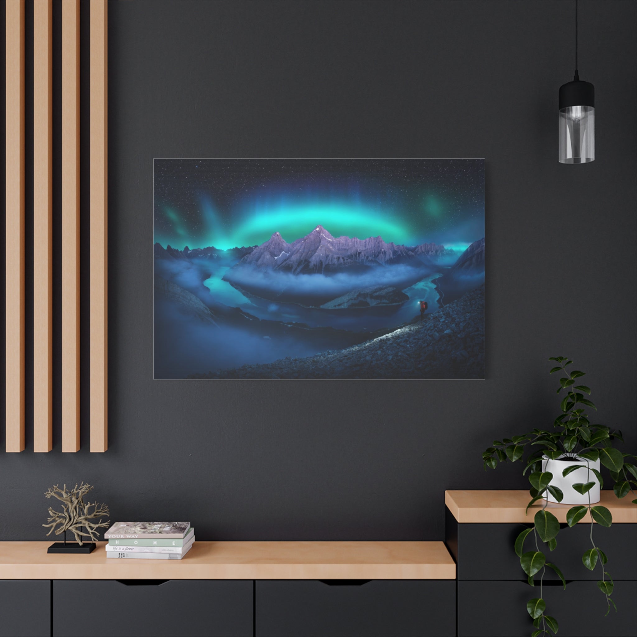 canvas-wall-art-print-aurora-borealis-scenery-northern-lights-canvas-print-home-decor-starry-night-picture-housewarming-gifts