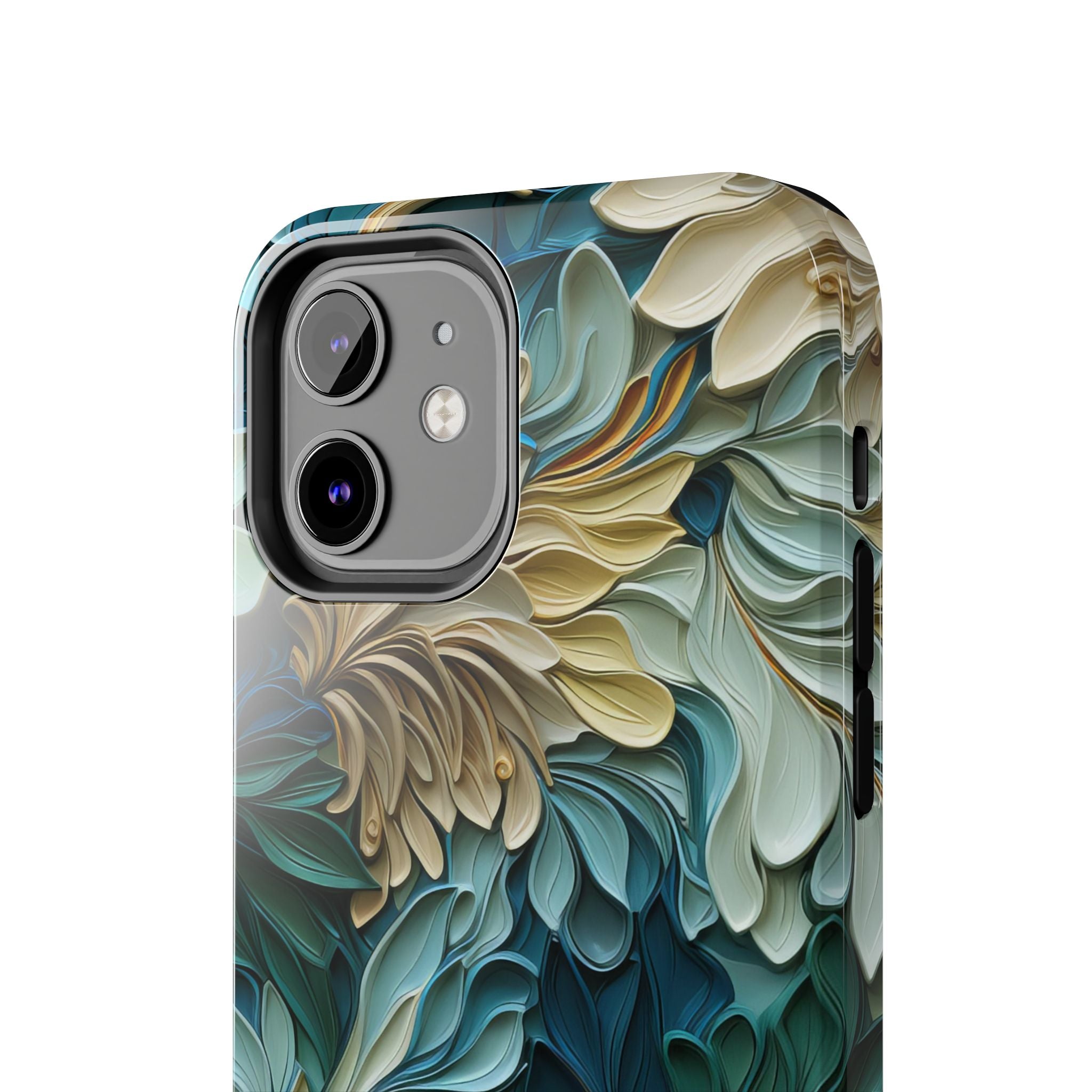 textured-art-nouveau-floral-tough-phone-case-cottagecore-iphone-case-unique-floral-phone-cover-vintage-style-iphone-case-prot
