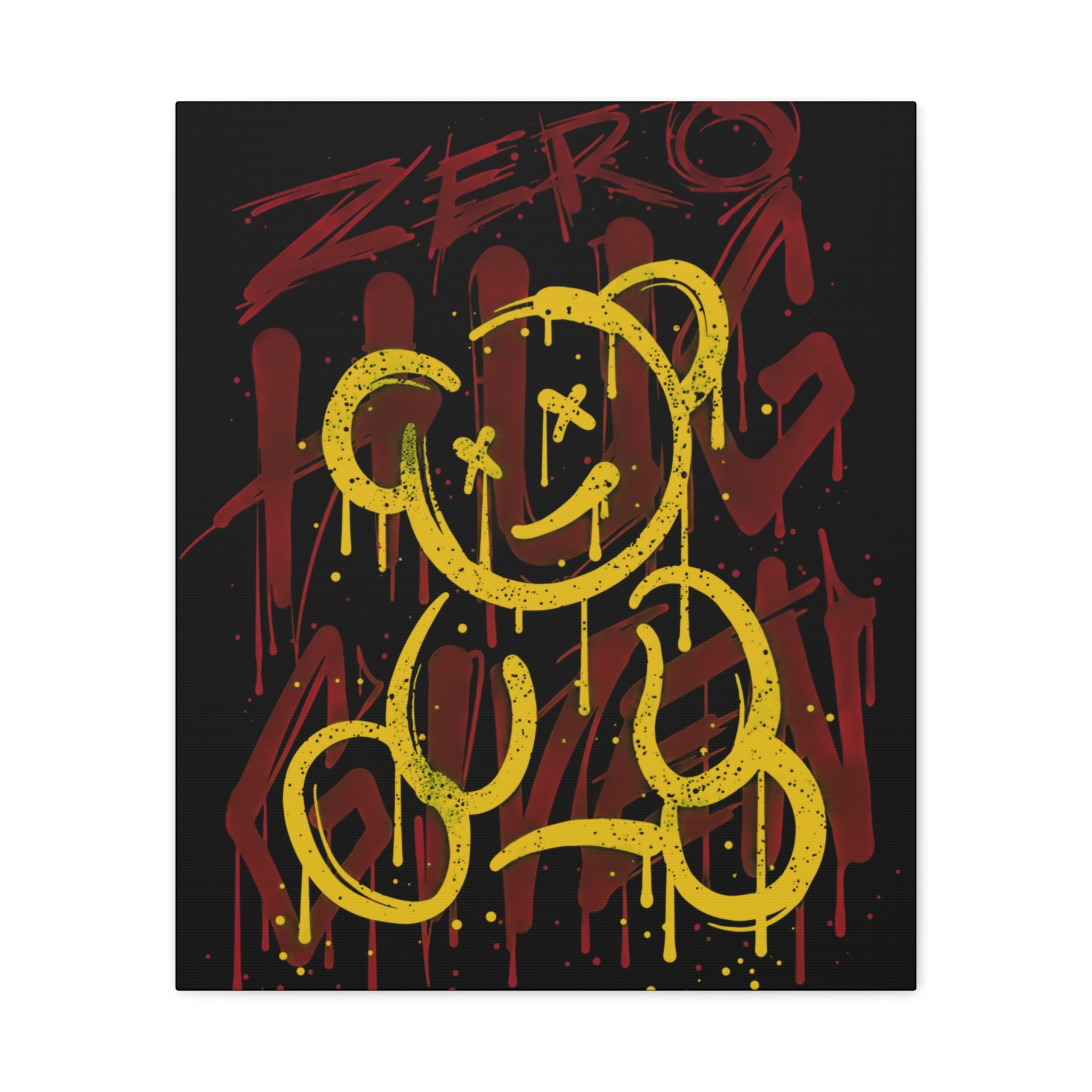 canvas-art-zero-hug-given-teddy-bear-print-graffiti-wall-art-fun-wall-art-moody-wall-art-canvas-print-canvas-wall-decor