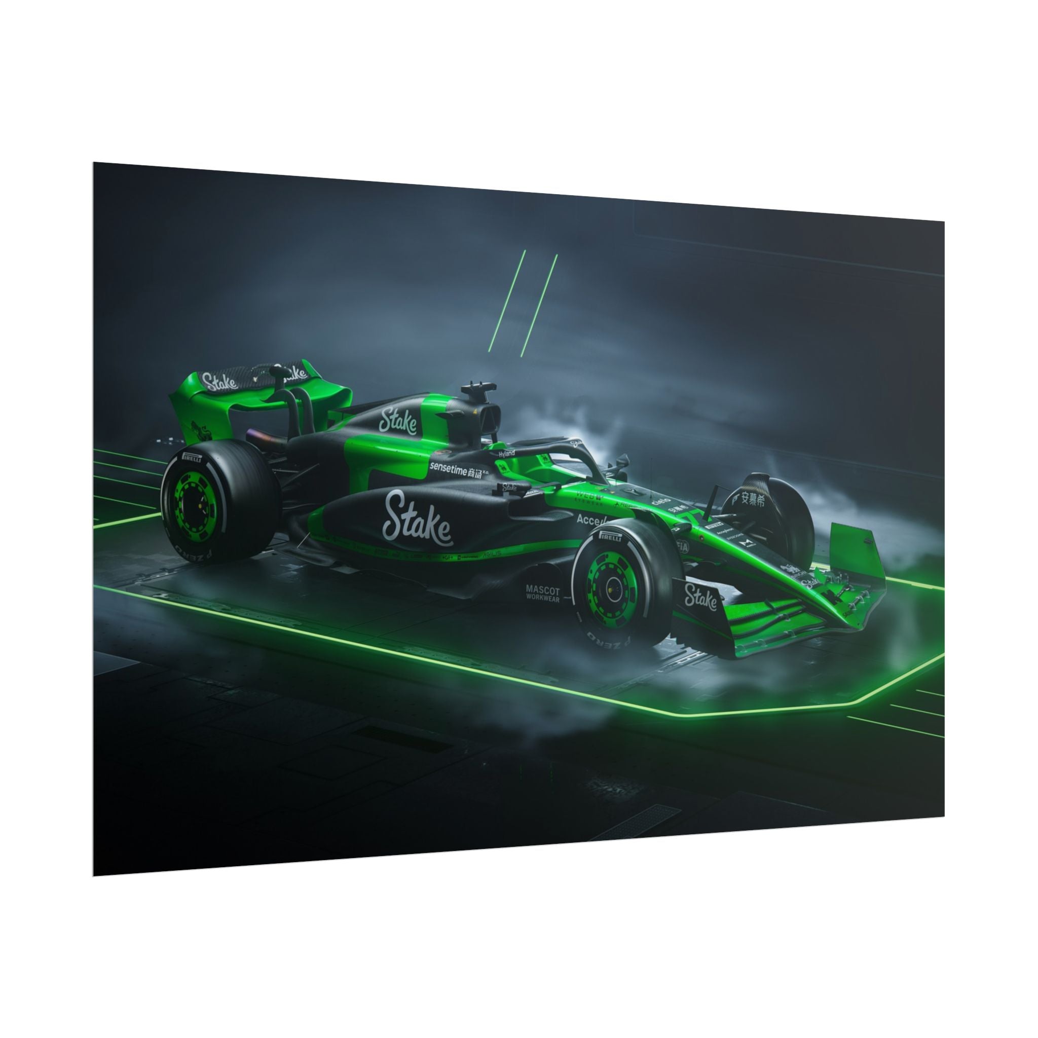 green-formula-1-car-poster-print-formula-one-cars-formula-1-gift-formula-1-poster-formula-1-wall-art-wall-decor-room-decor