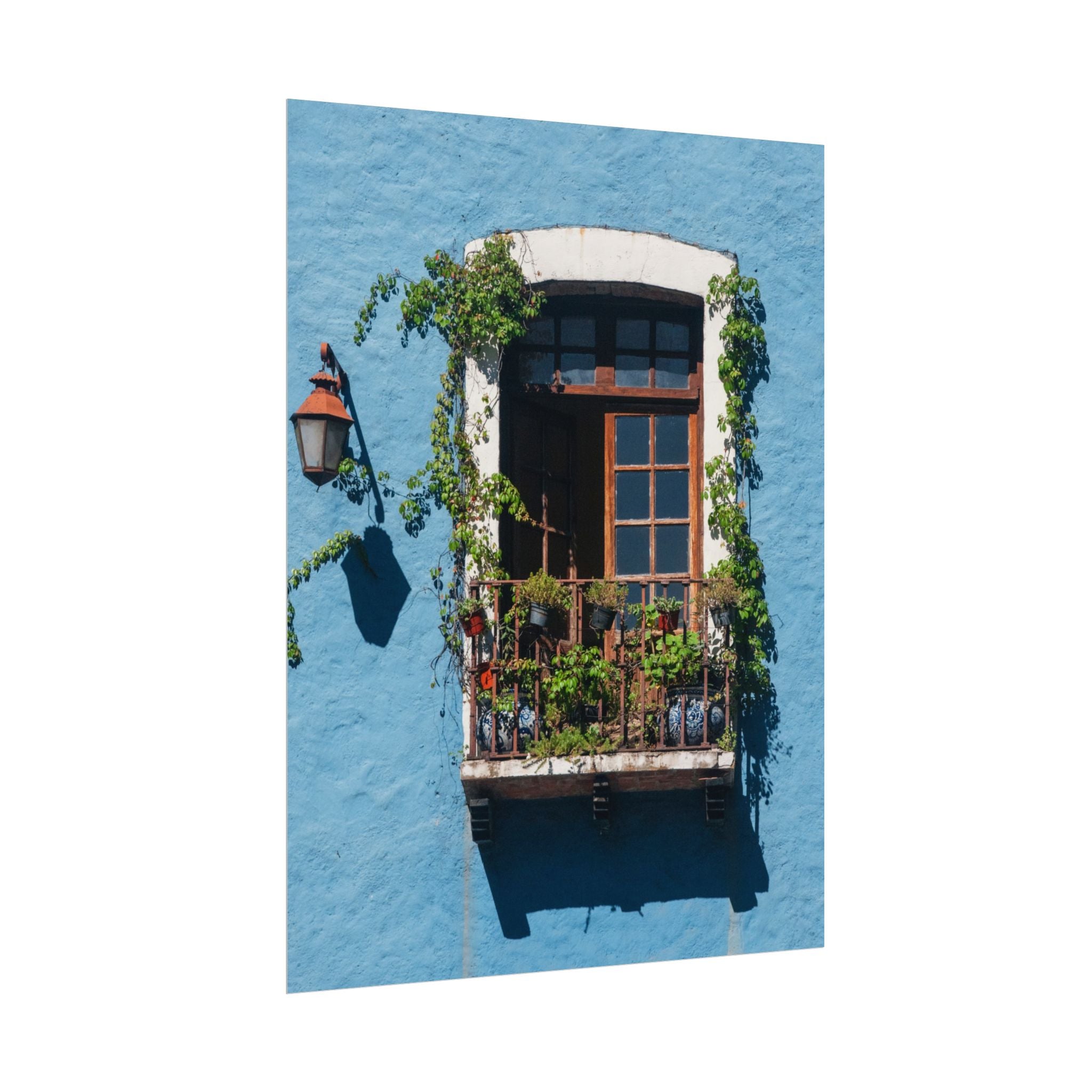 Rolled Posters, Mexican Balcony Home Decor Wall Art Hanging, Living Room Housewarming Gift, Poster Wall Art