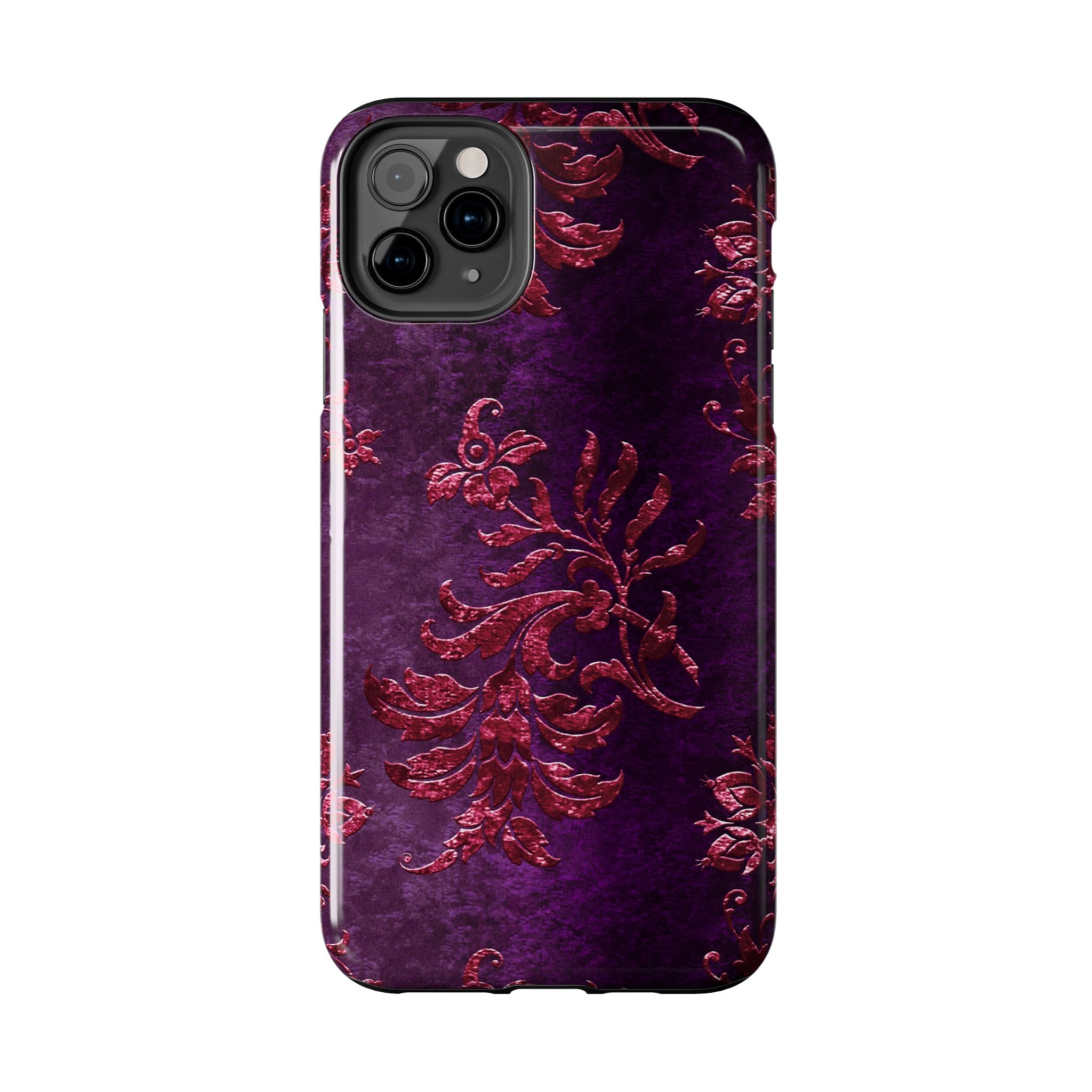 embossed-burgundy-velvet-tough-iphone-case-protective-iphone-cover-heavy-duty-iphone-case-rugged-phone-case-durable-smartphon