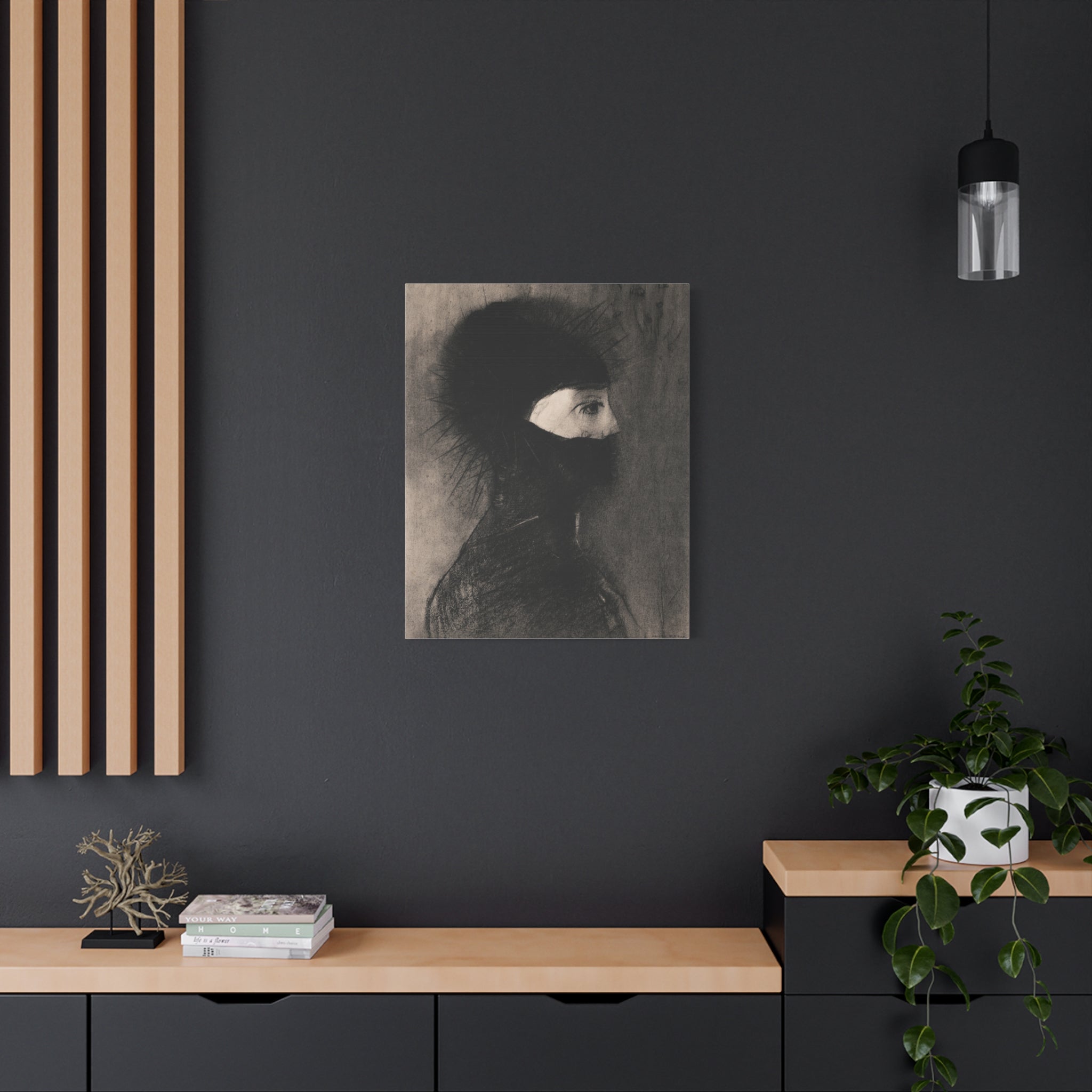 canvas-wall-art-armor-by-odilon-redon-vintage-woman-illustration-post-impressionism-art-wall-decor-matte-canvas-stretched
