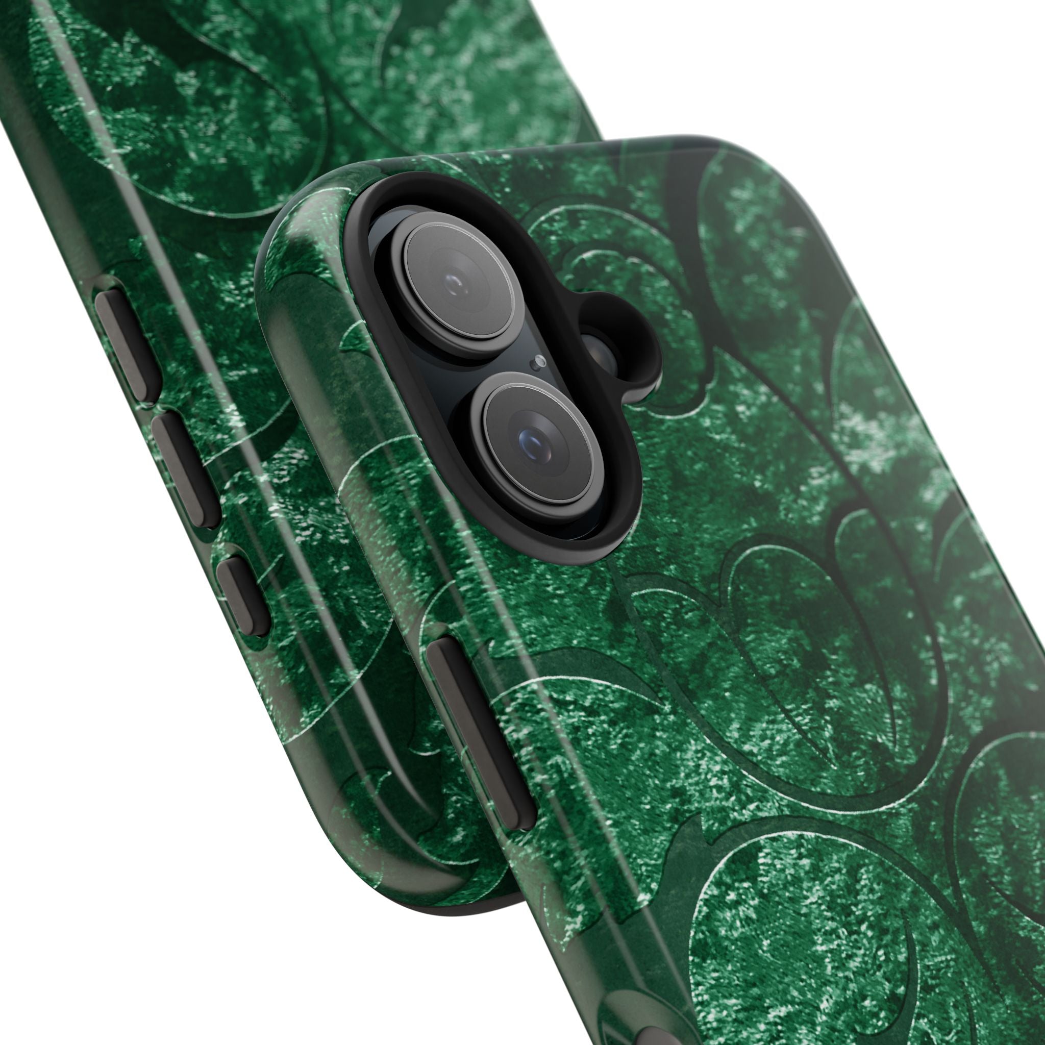 embossed-emerald-velvet-tough-iphone-case-protective-iphone-cover-heavy-duty-iphone-case-rugged-phone-case-durable-smartphone