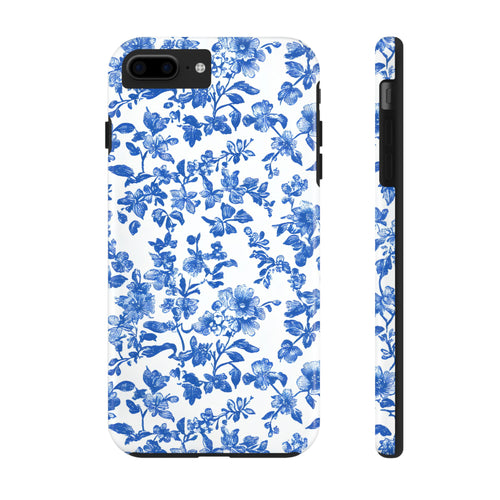 french-toile-floral-tough-iphone-case-blue-iphone-cover-protective-iphone-case-hard-shell-iphone-case-vintage-design-phone-ca