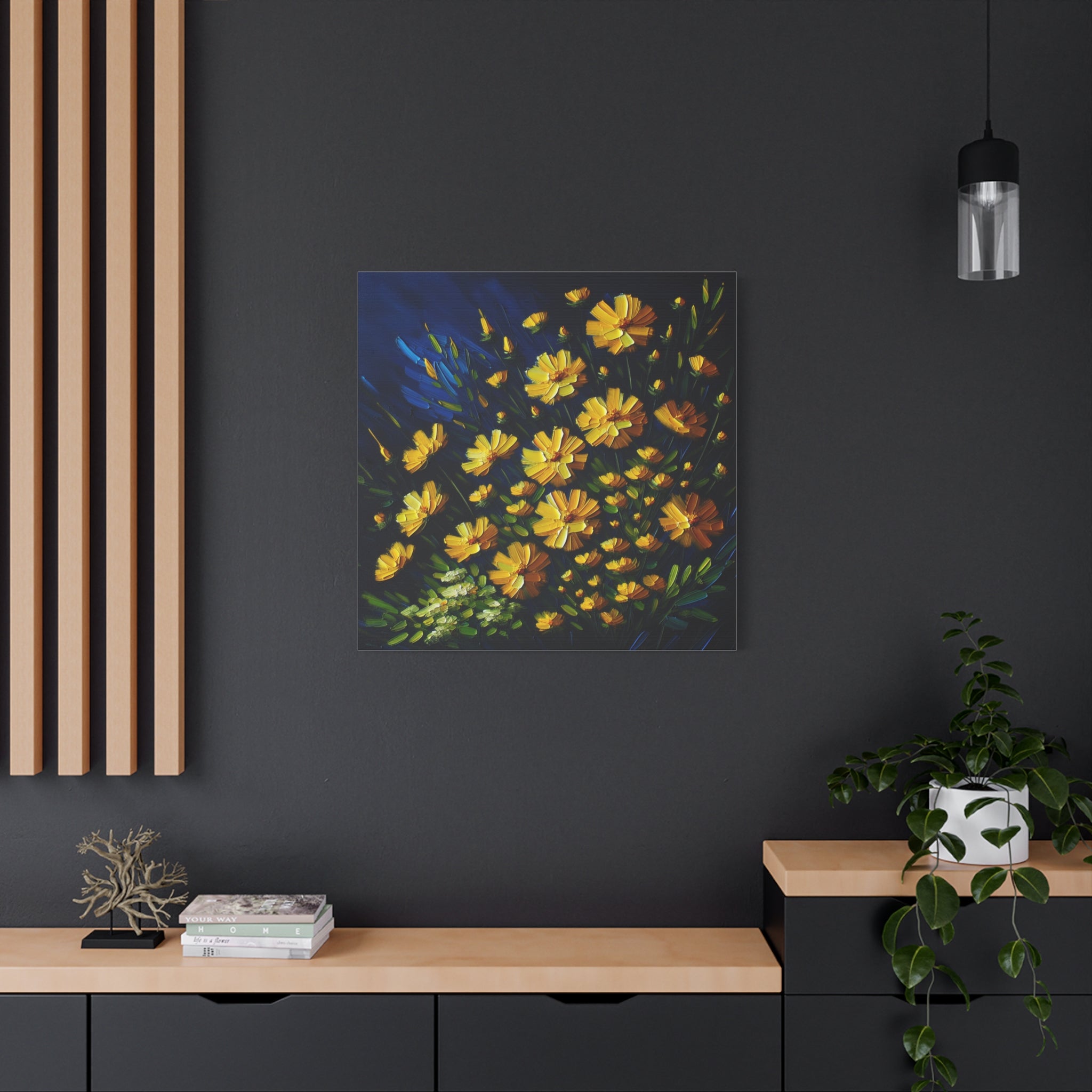 canvas-print-yellow-wildflowers-matte-canvas-impasto-oil-painting-stretched-wall-art-home-decor-floral-print-gift-for-nature-