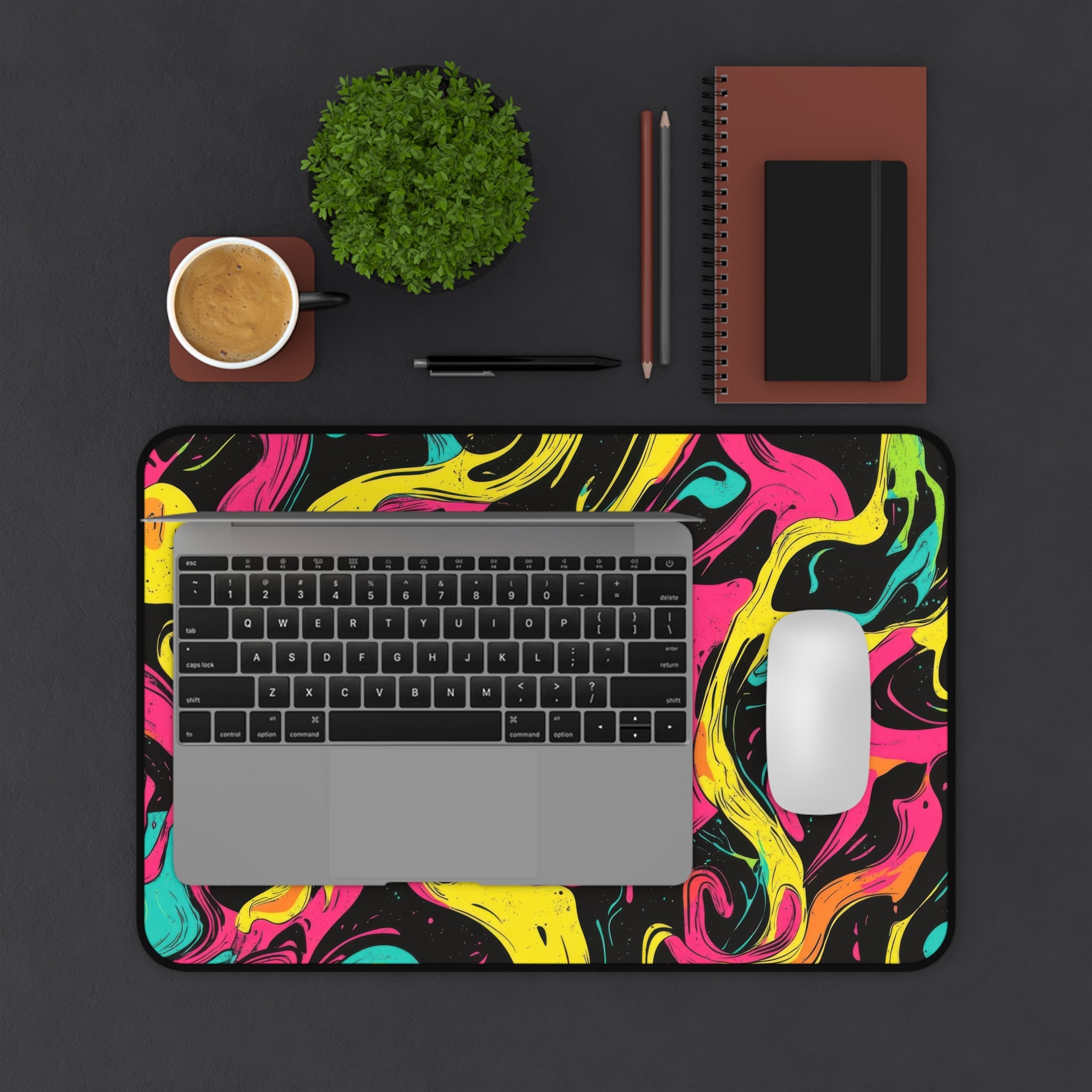 vibrant-multicolor-desk-pad-abstract-mouse-pad-colorful-desk-mat-rainbow-abstract-desk-mat-bright-mousepad