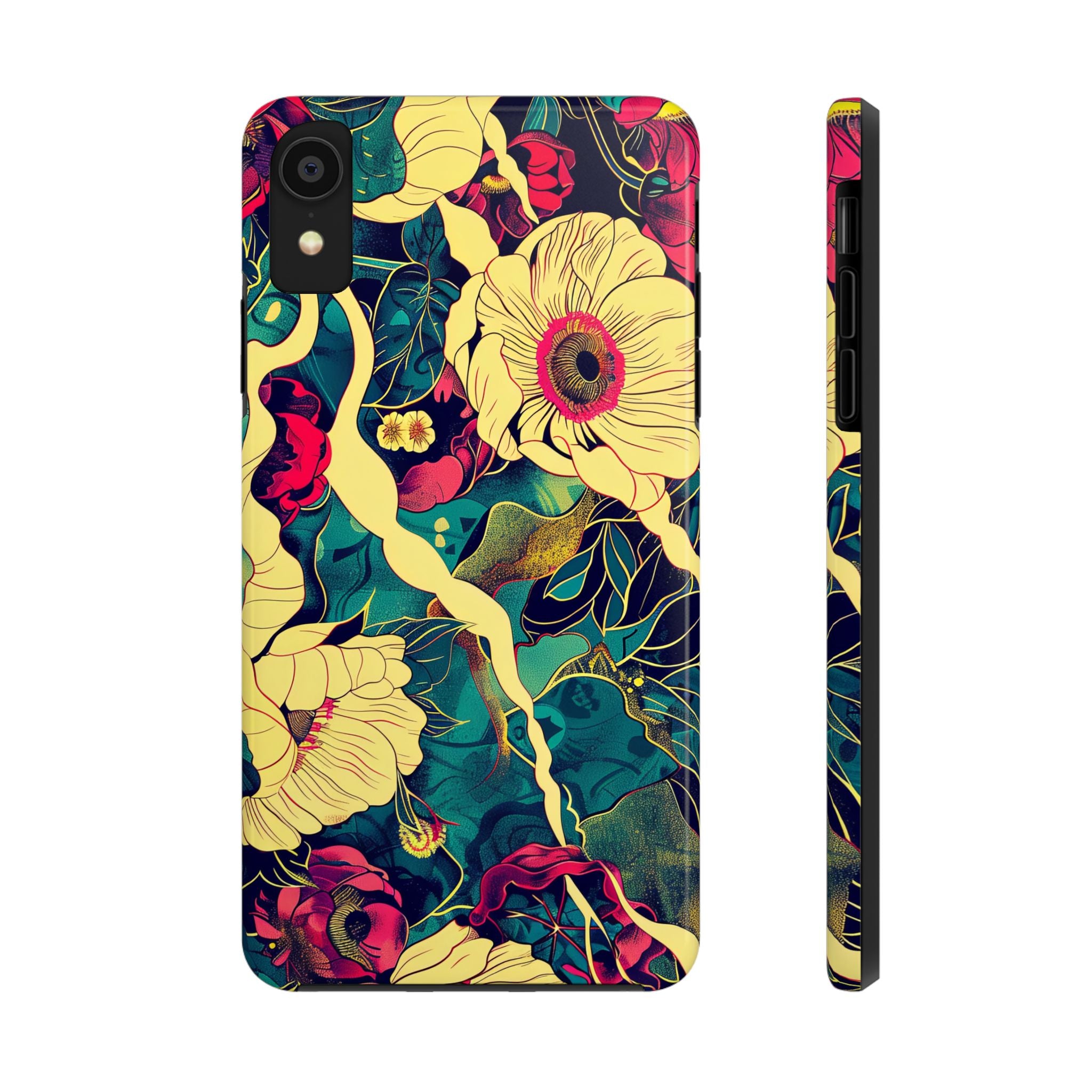 iphone-tough-case-retro-japanese-flowers-floral-phone-cover-vintage-japanese-style-protective-phone-case-asian-floral-design-