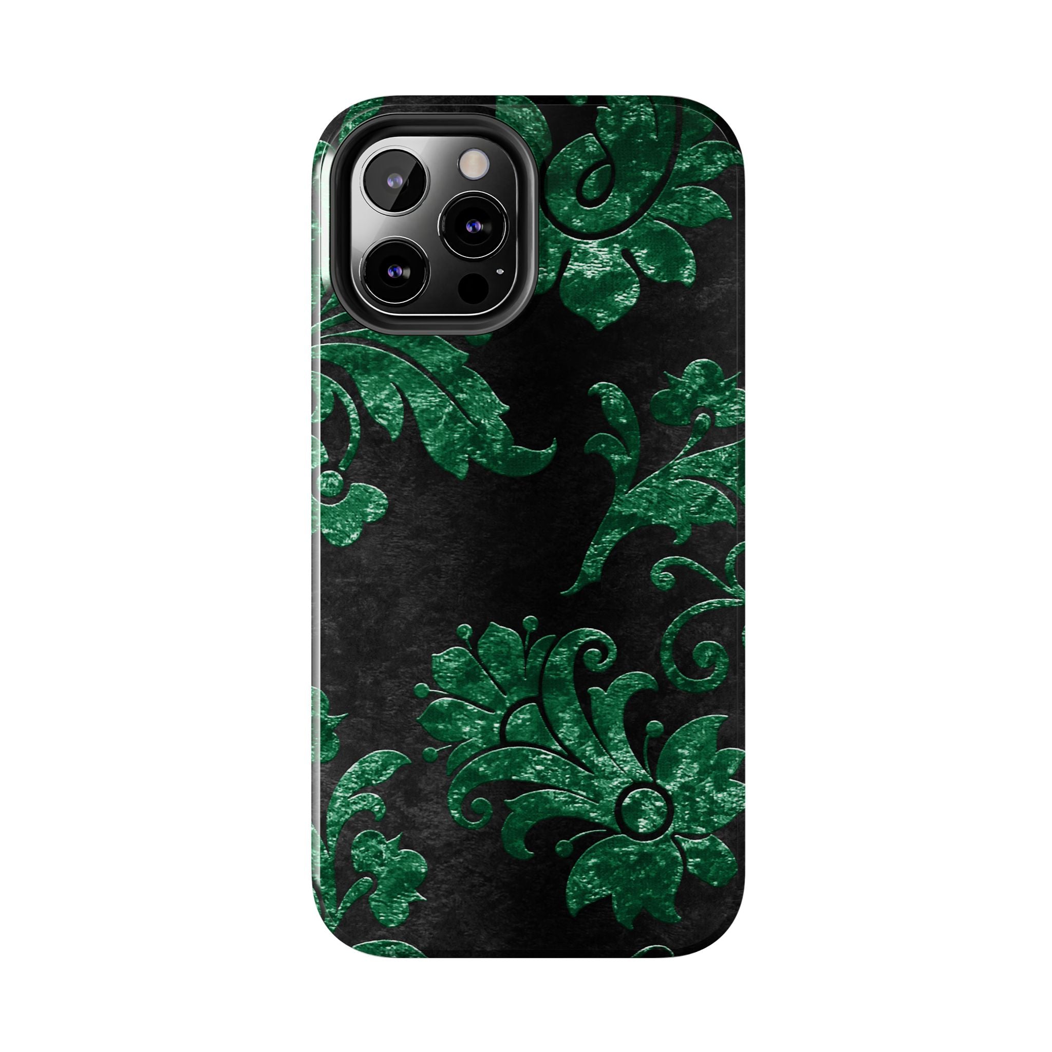 embossed-emerald-velvet-tough-iphone-case-protective-iphone-cover-heavy-duty-iphone-case-rugged-phone-case-durable-smartphone