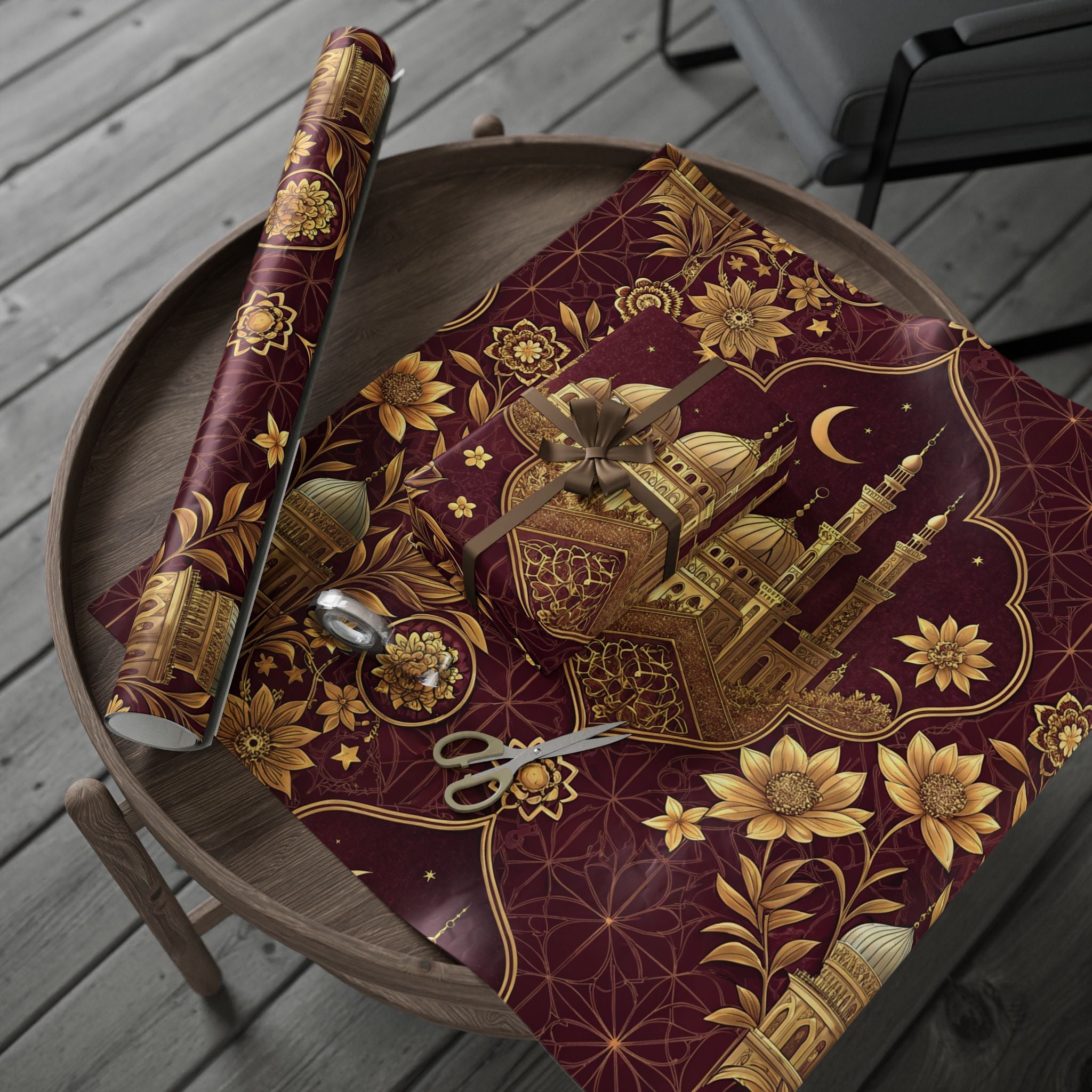 ramadan-night-wrapping-papers-islamic-celestial-gift-wrap-mosque-silhouette-eid-holiday-supplies-festive-present-packaging-re