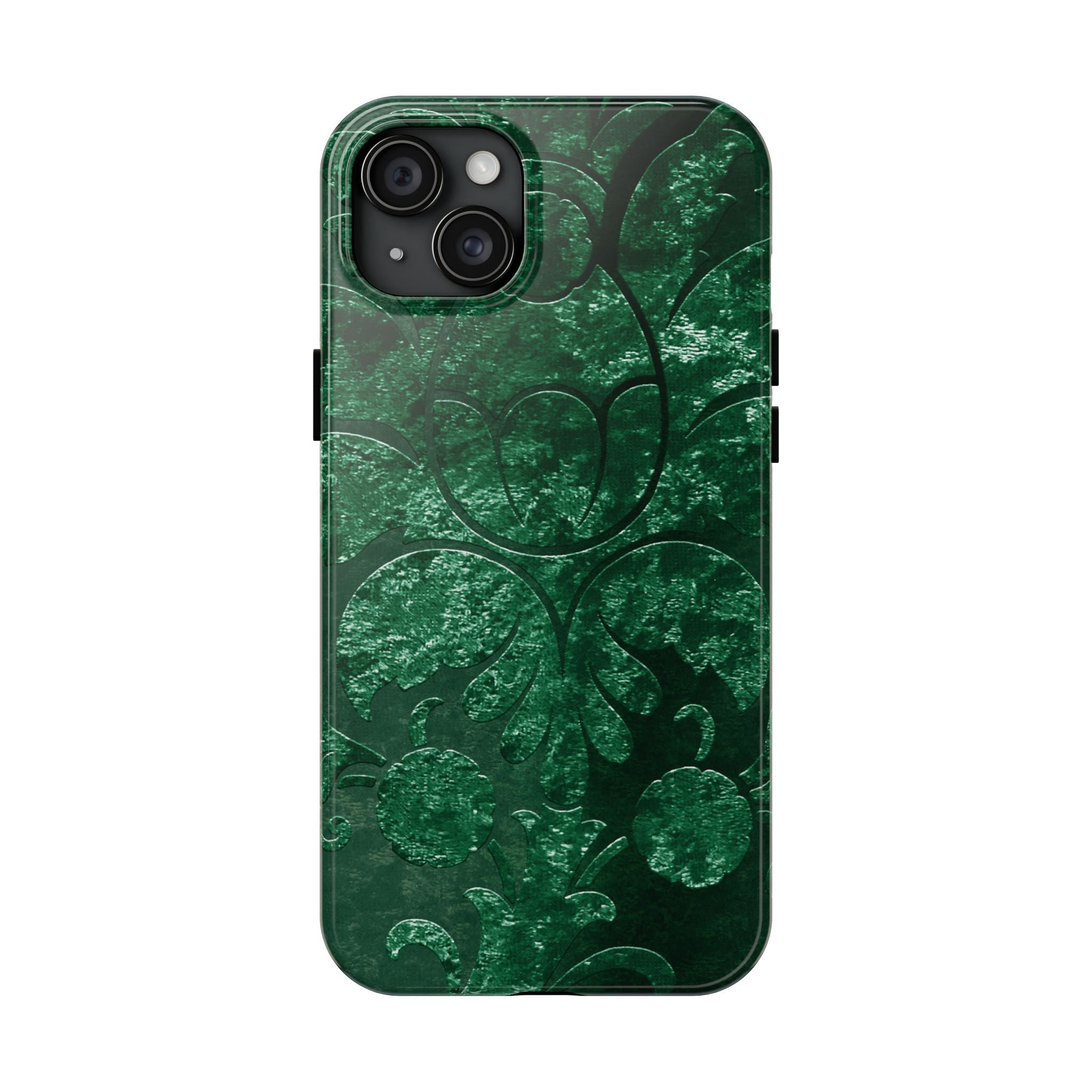 embossed-emerald-velvet-tough-iphone-case-protective-iphone-cover-heavy-duty-iphone-case-rugged-phone-case-durable-smartphone