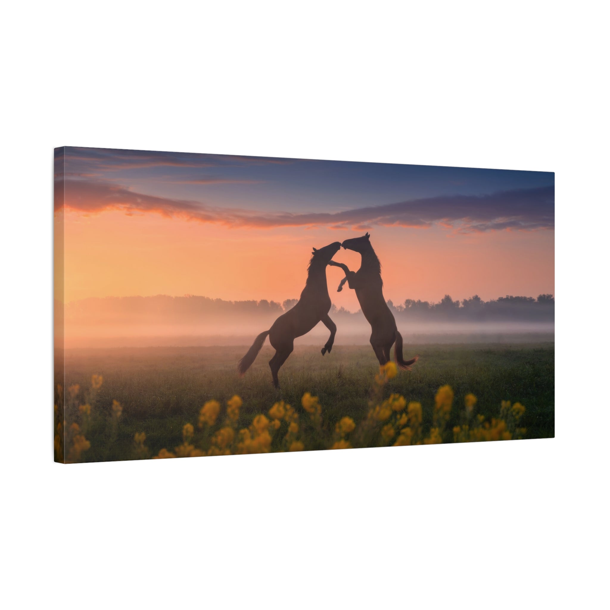 canvas-wall-art-wild-rising-horses-farm-house-print-field-of-flowers-decor-home-decor-nature-wall-art-horse-canvas-print-must