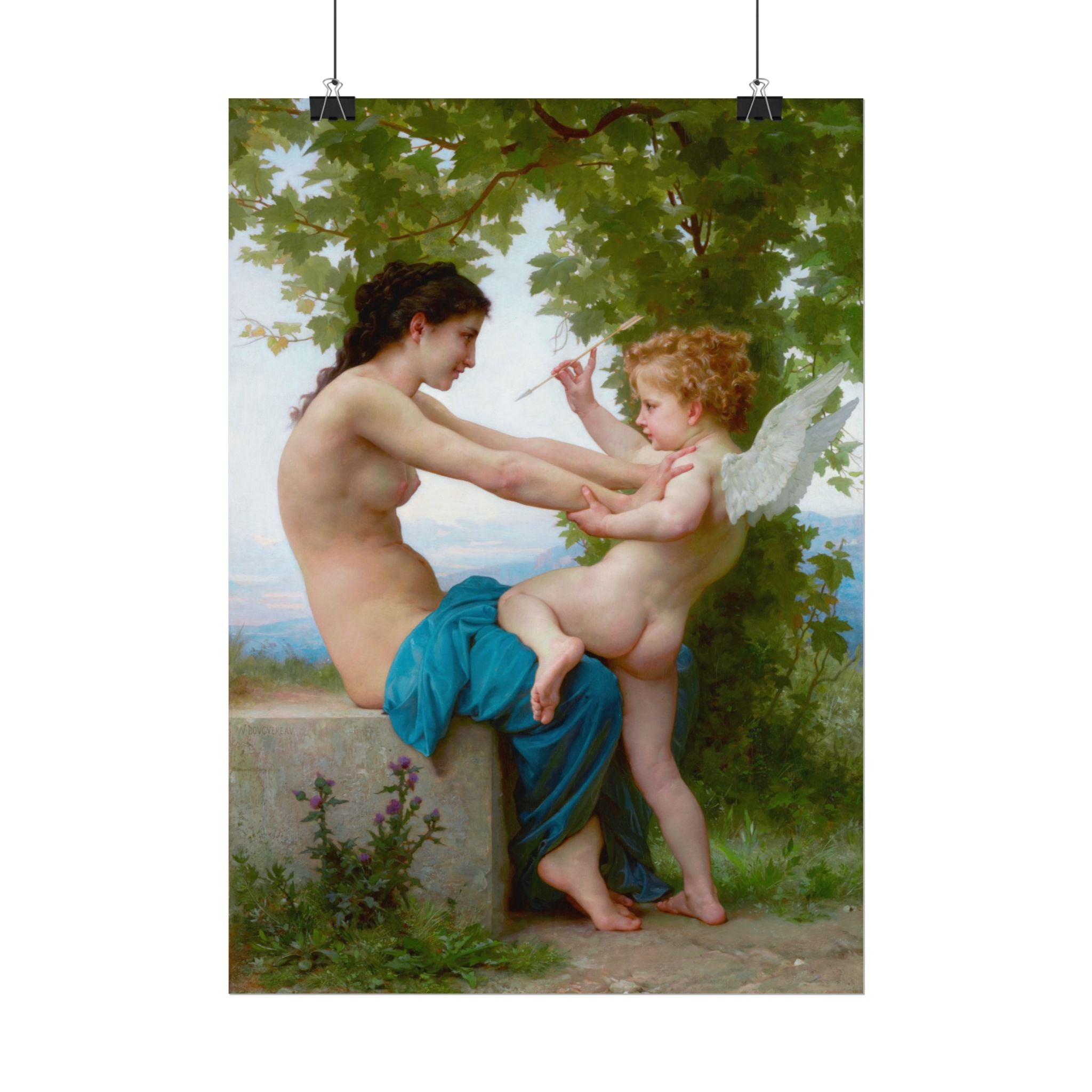 poster-print-girl-defending-herself-against-eros-bouguereau-living-room-decor-love-wall-art-eros-poster-art-romantic-painting