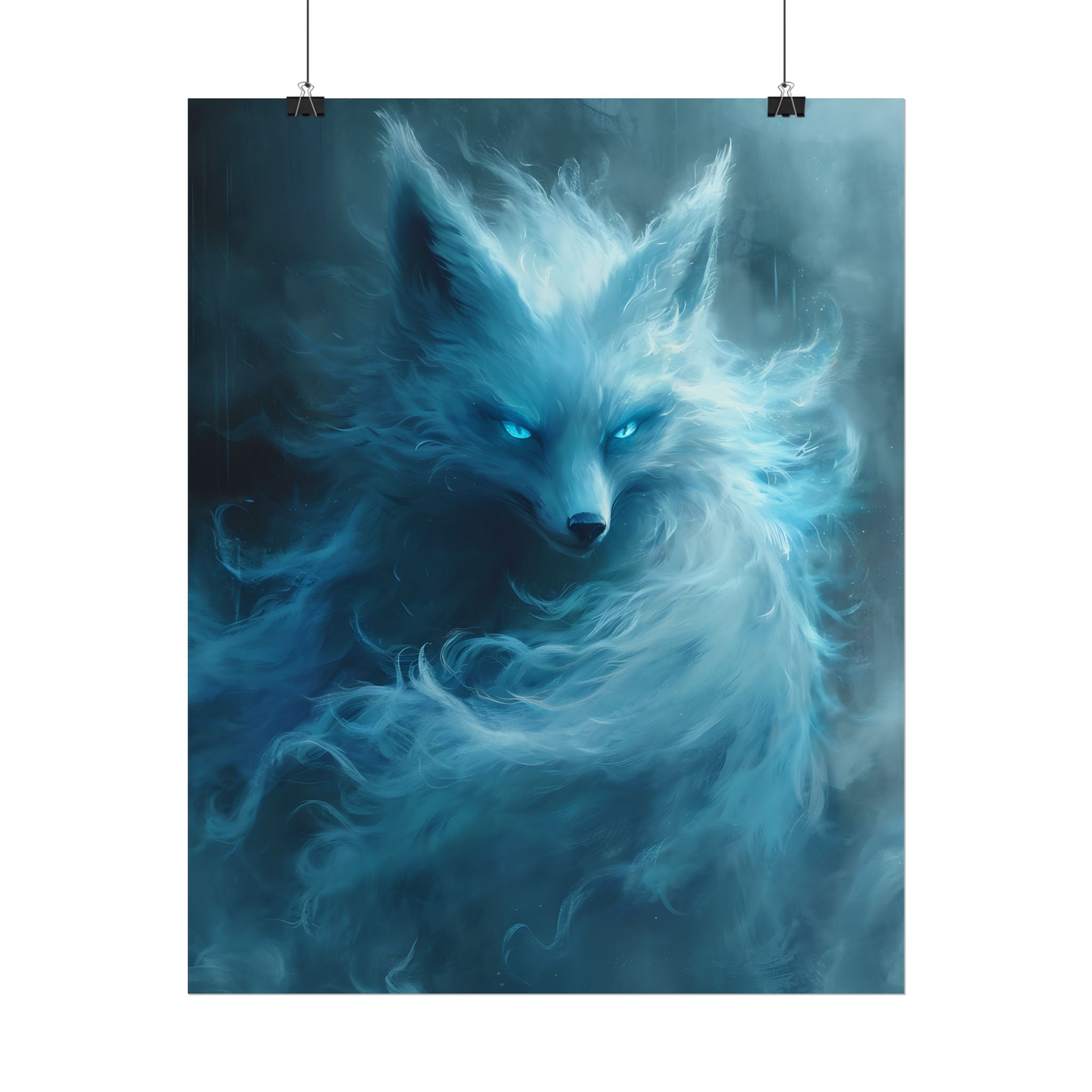 arctic-white-snow-fox-poster-print-fantasy-decor-wildlife-wall-art-home-decor-animal-lover-gift-anime-fantasy-gift
