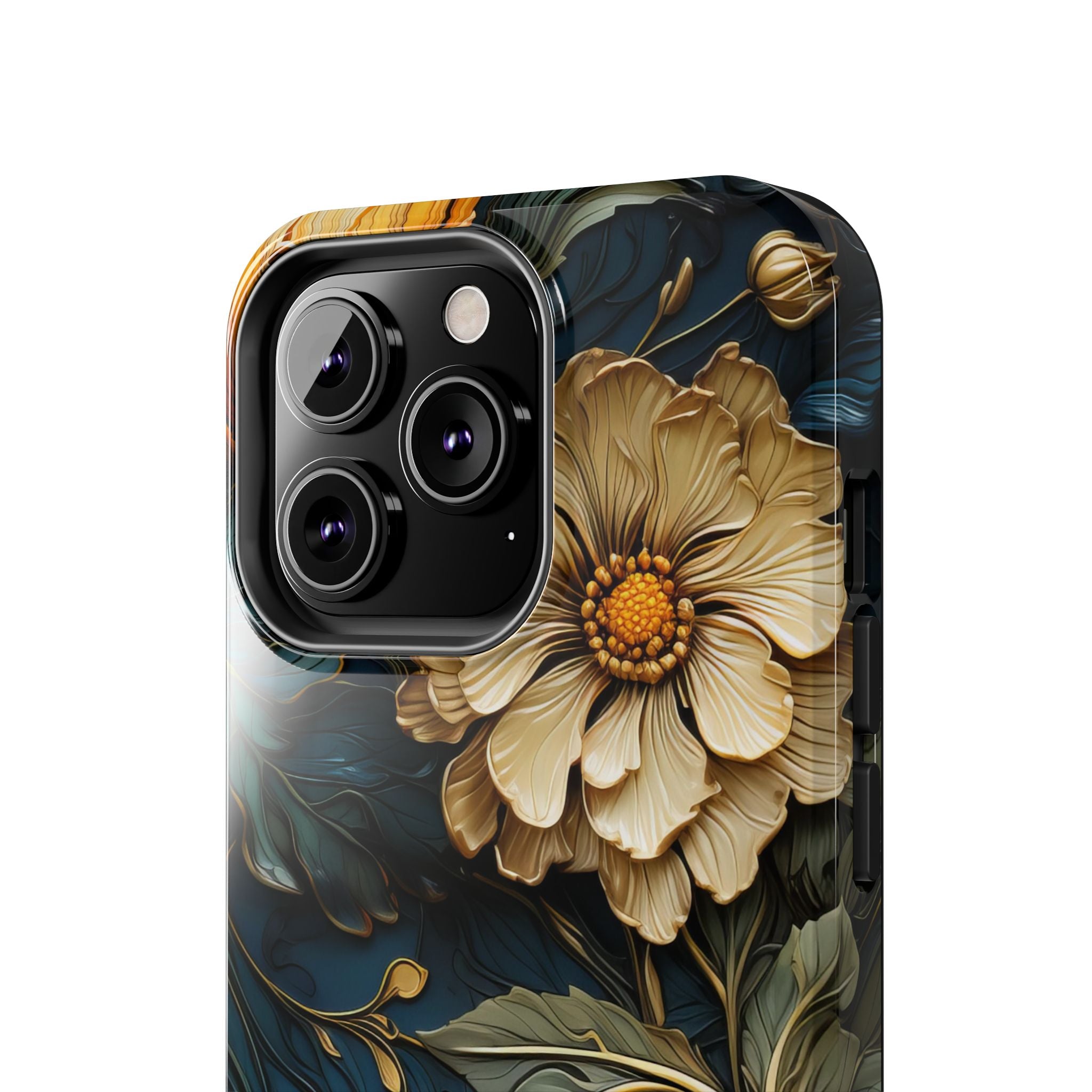 textured-art-nouveau-floral-tough-phone-case-cottagecore-iphone-case-unique-floral-phone-cover-vintage-style-iphone-case-prot