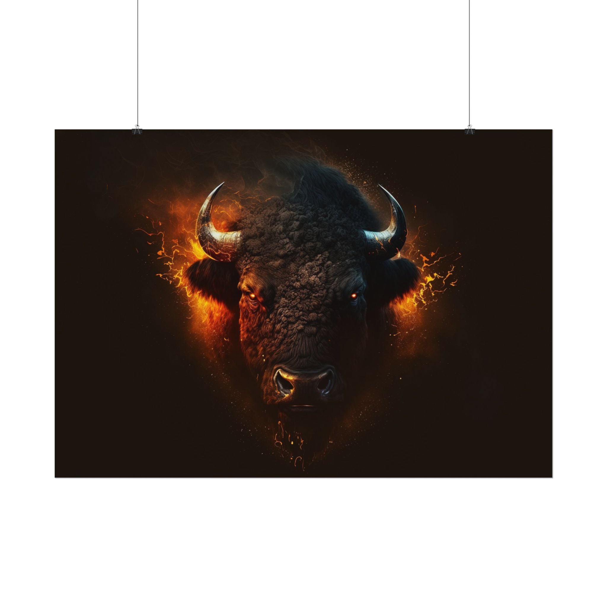 bison-art-poster-wall-decor-buffalo-gift-wildlife-home-decoration-western-bison-wall-art-nature-lover-gift-farm-house-wall-de