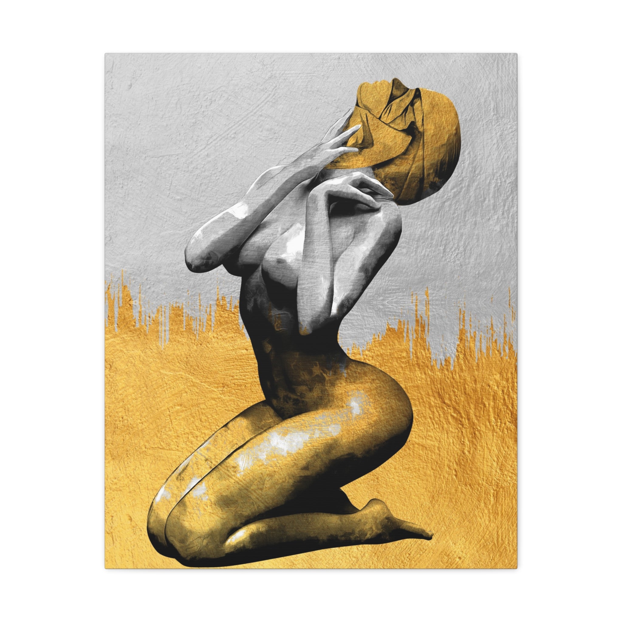 canvas-print-modern-art-nude-art-golden-decor-stretched-matte-canvas-wall-art-for-living-room-alternative-art-print-artwork