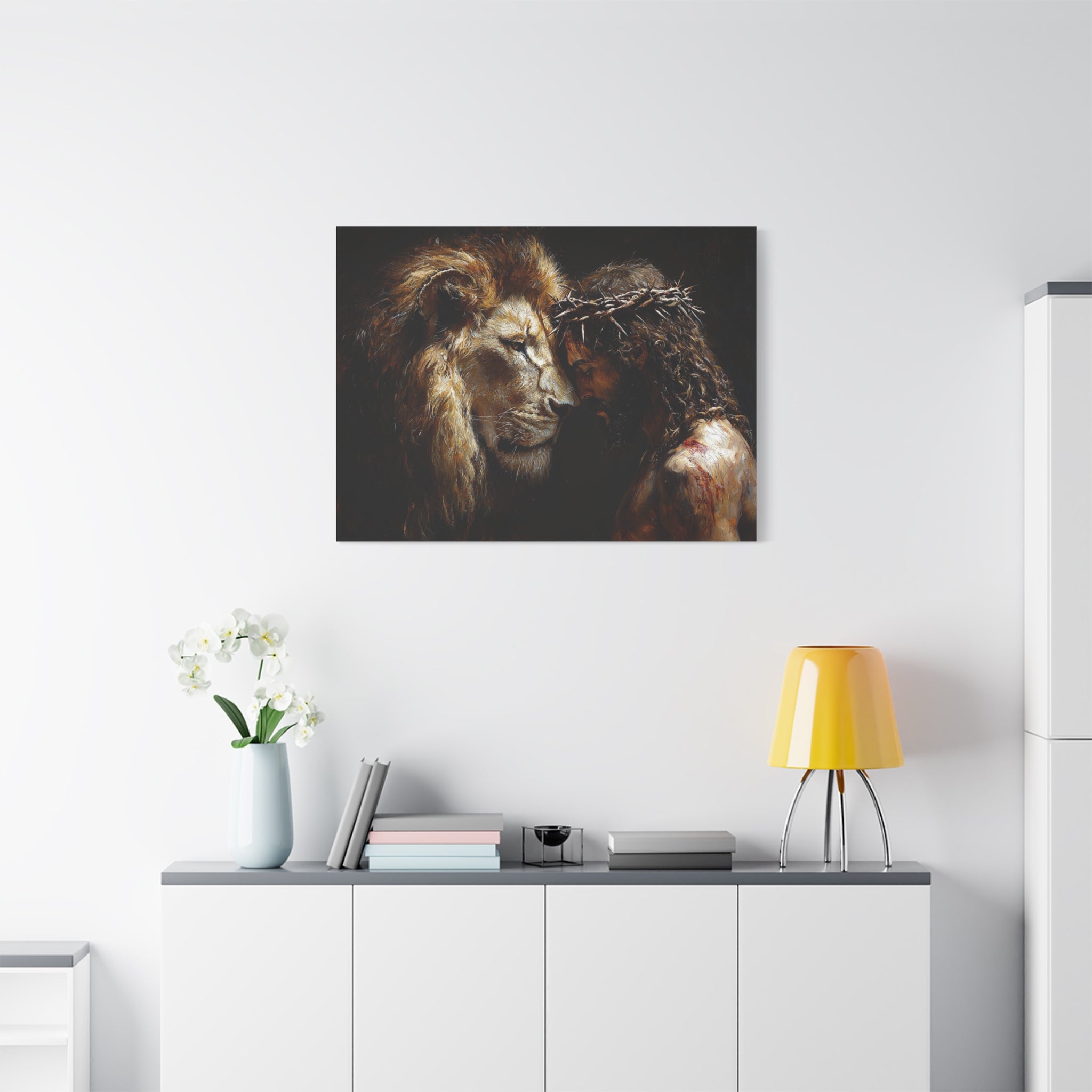 canvas-print-jesus-and-lion-wall-art-christian-home-decor-religious-wall-hanging-inspirational-artwork-gift-for-him-biblical-