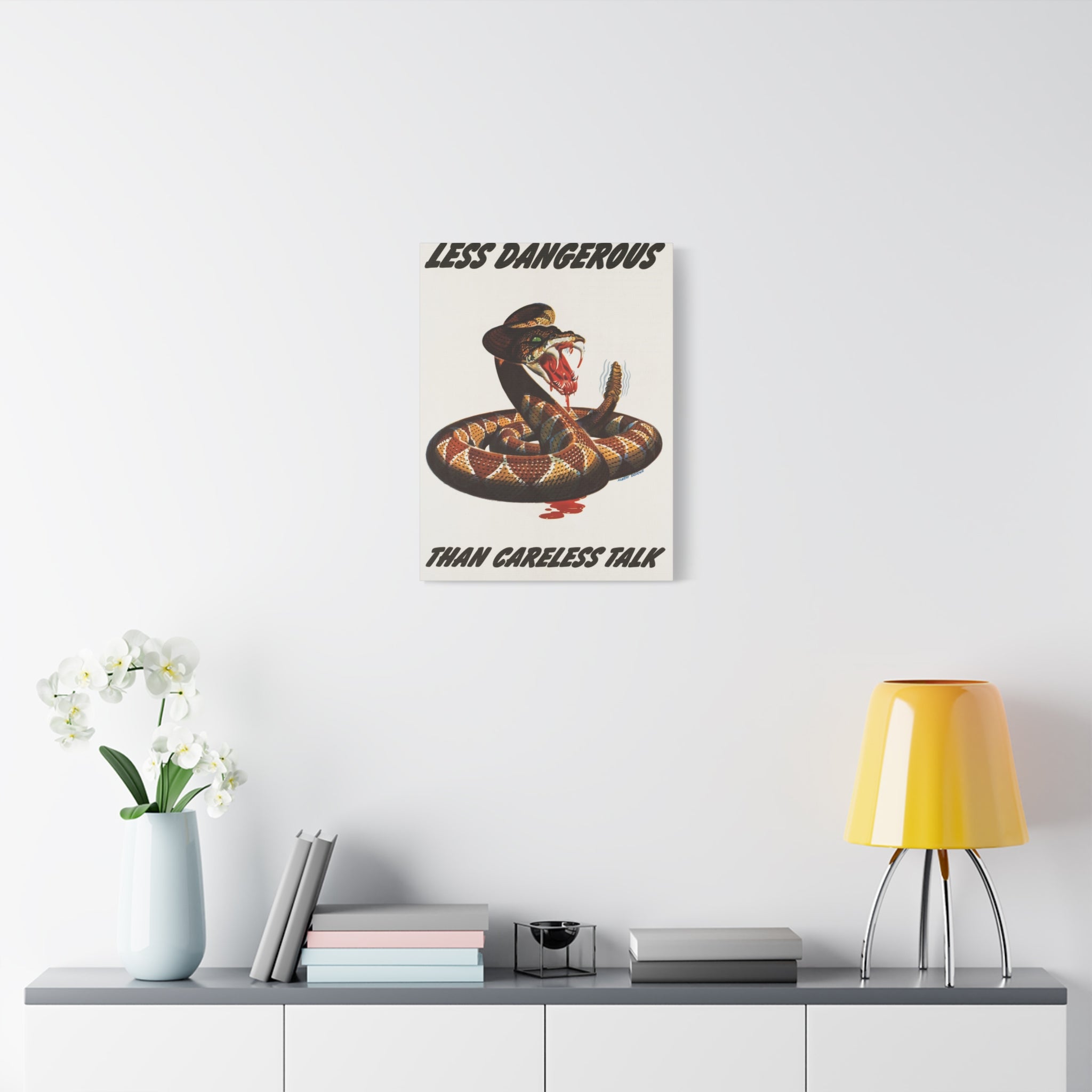 canvas-print-cobra-motivational-art-matte-finish-stretched-wall-art-less-dangerous-than-careless-talk-home-decor