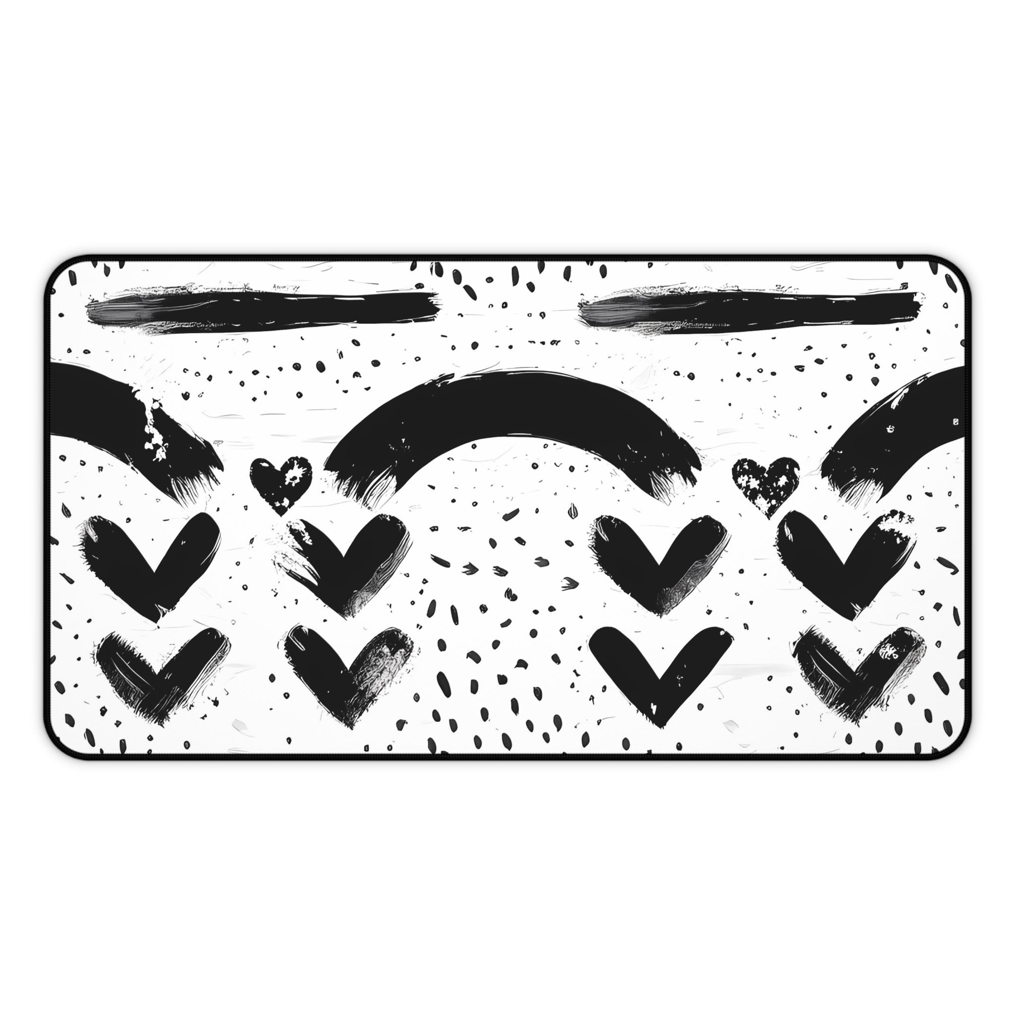 monochrome-mouse-pad-black-and-white-face-desk-mat-sleek-black-and-white-desk-pad-modern-minimalist-mouse-pad