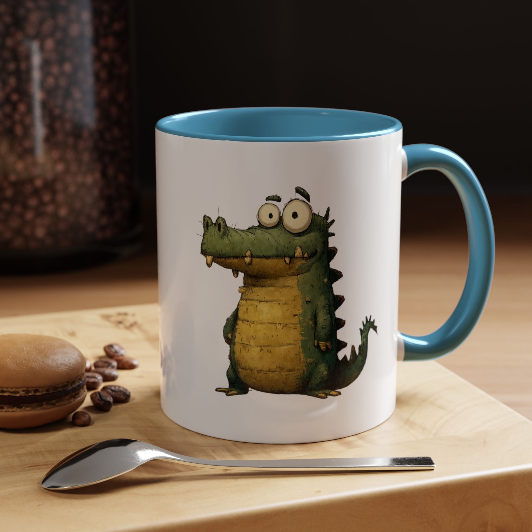 Funny Alligator Accent Coffee Mug | Cute Animal Mug for Nature Lovers, Ideal Gift for Birthdays, Holidays, Home Decor