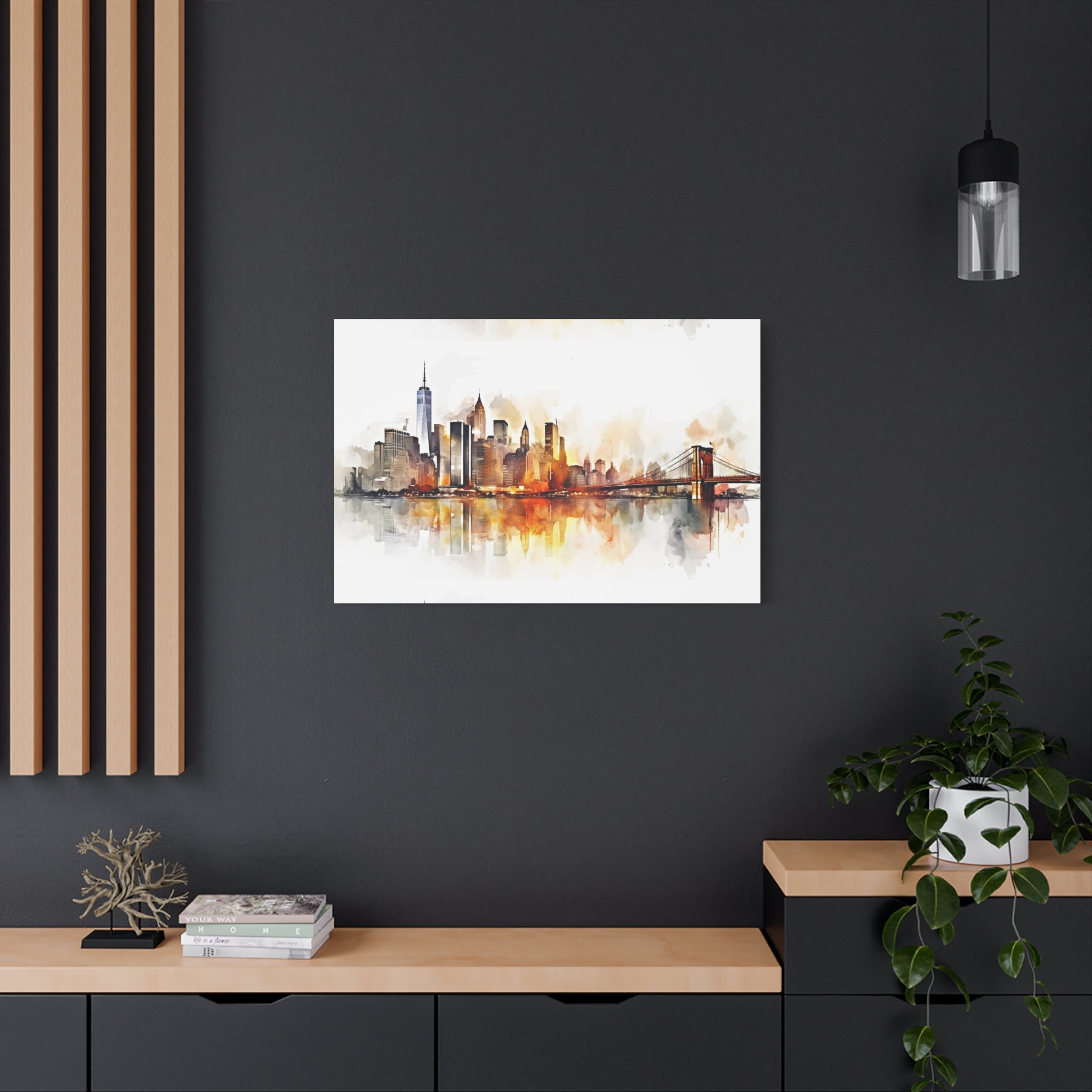 canvas-wall-art-print-watercolor-new-york-city-cityscape-home-decor-matte-stretched-alternative-nyc-wall-decor-urban-landscap