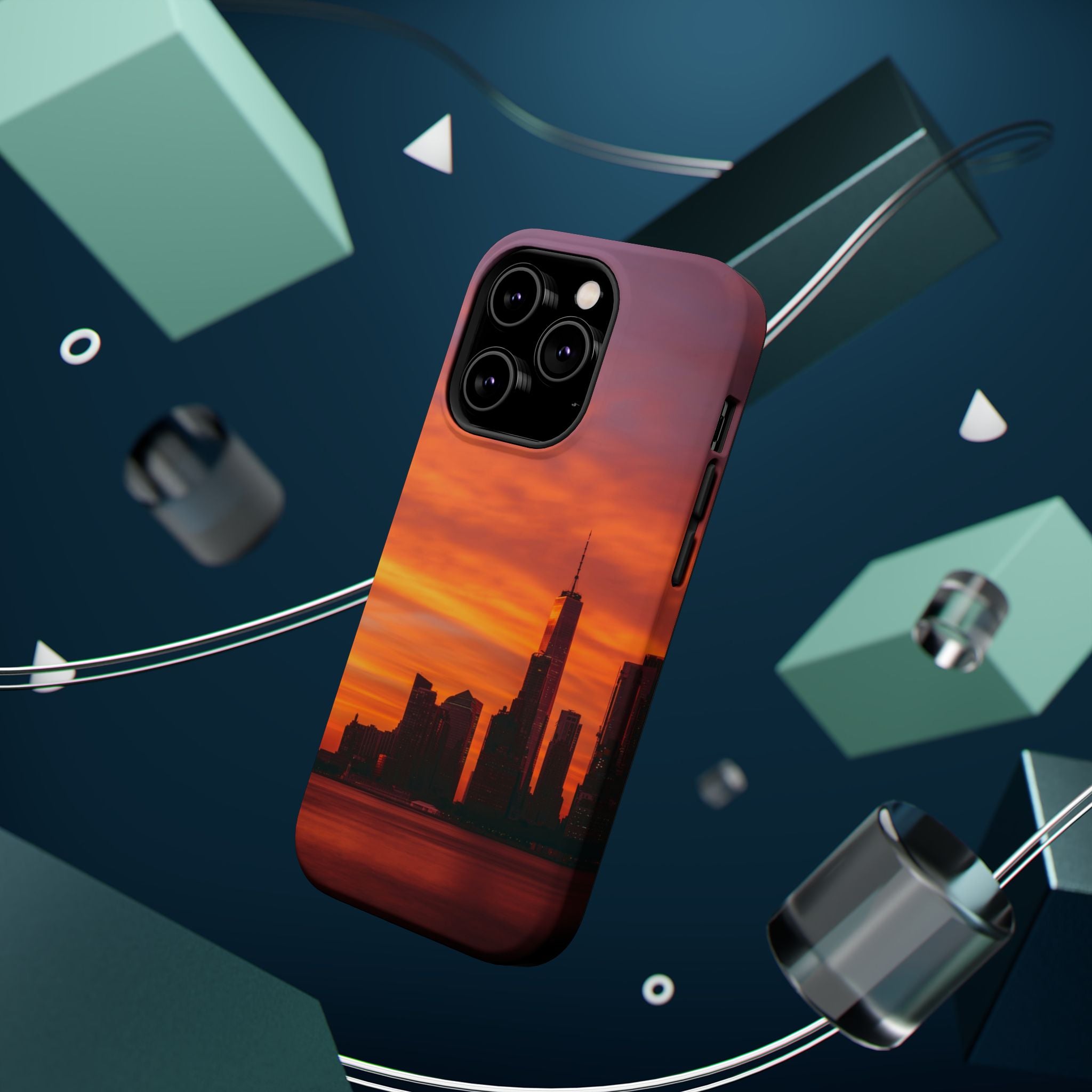 sunset-nyc-cityscape-magnetic-tough-case-durable-phone-protector-new-york-tough-case-gift-for-photographers-urban-aesthetic