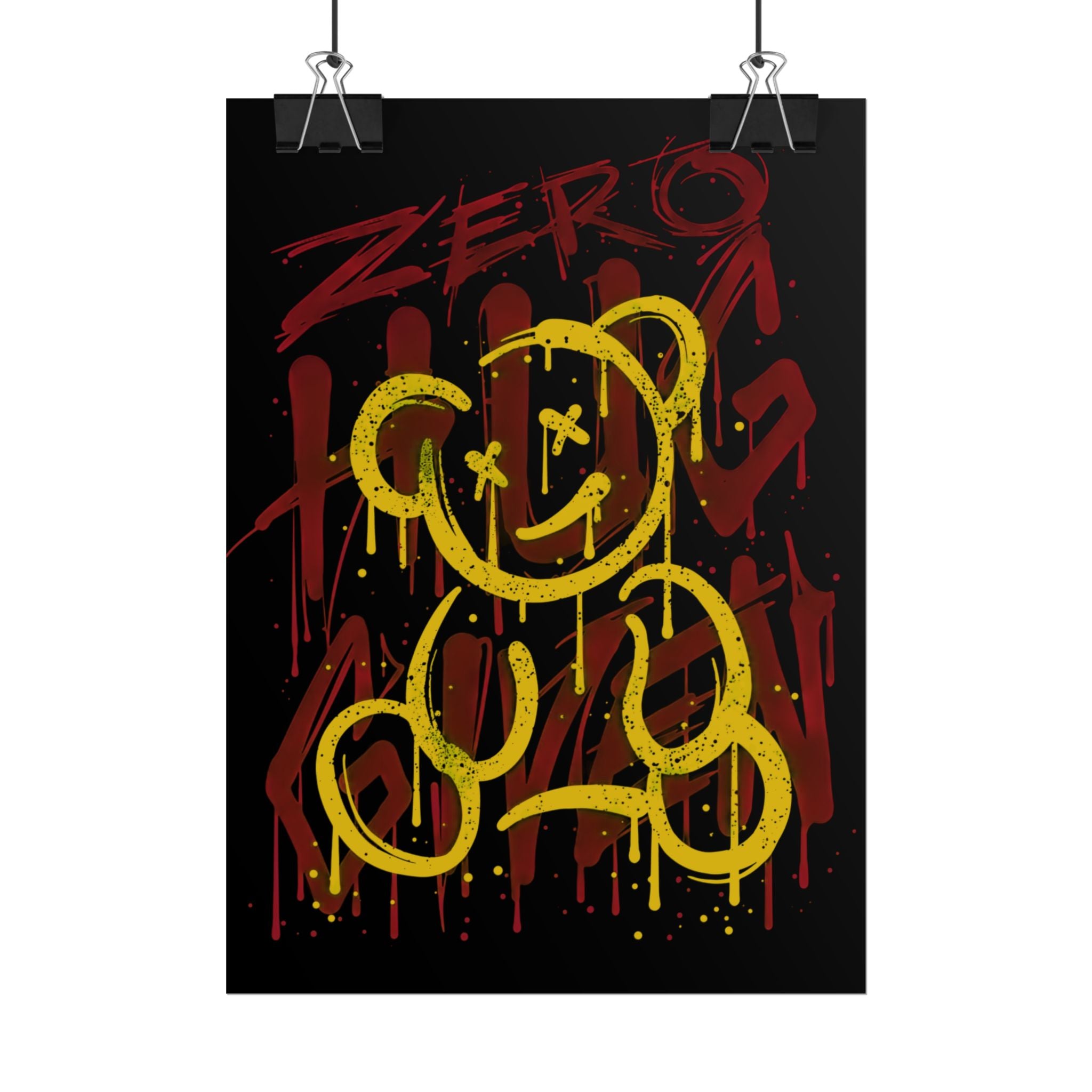 zero-hug-given-poster-print-teddy-bear-print-graffiti-wall-art-fun-wall-art-moody-wall-art-emotional-wall-decor