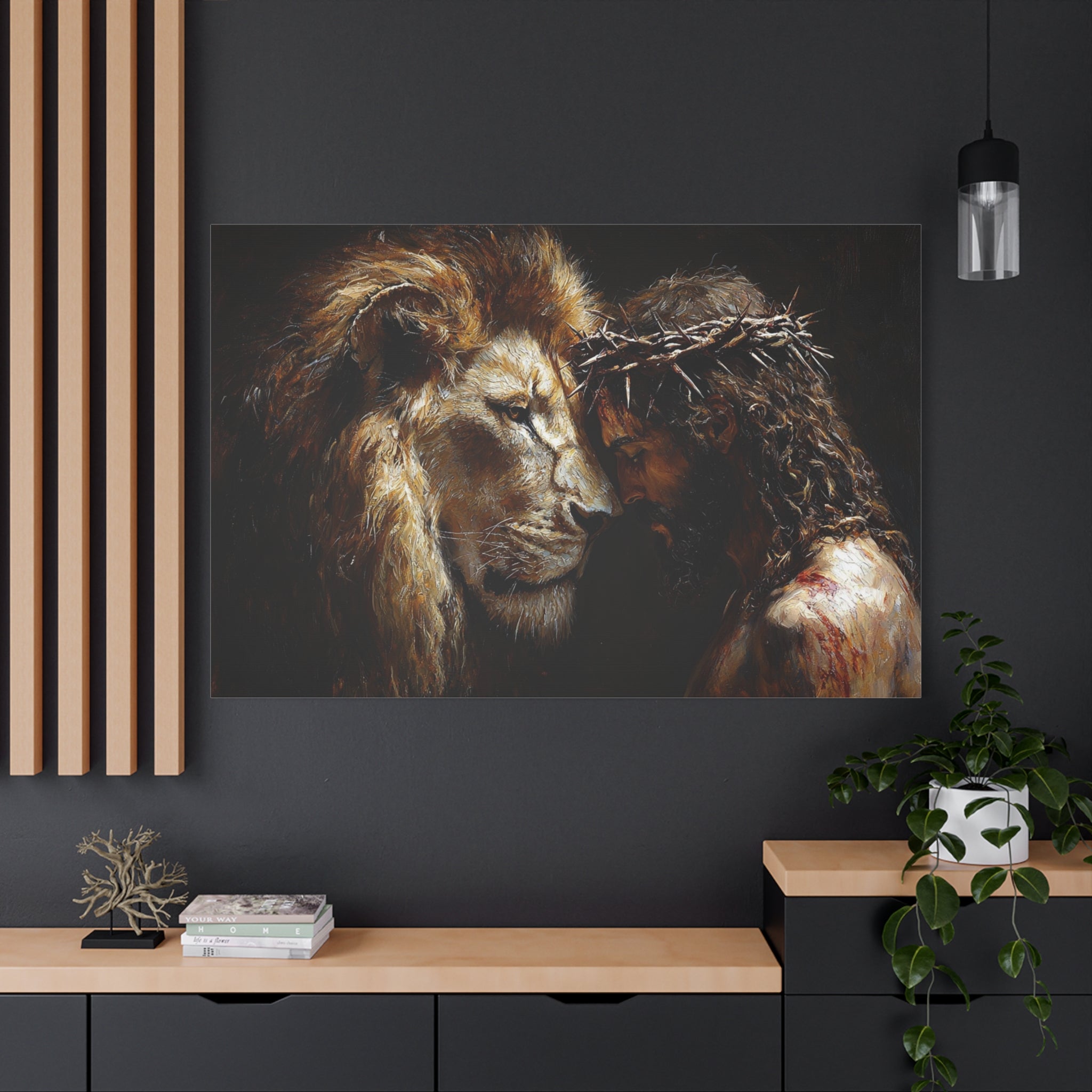 canvas-print-jesus-and-lion-wall-art-christian-home-decor-religious-wall-hanging-inspirational-artwork-gift-for-him-biblical-