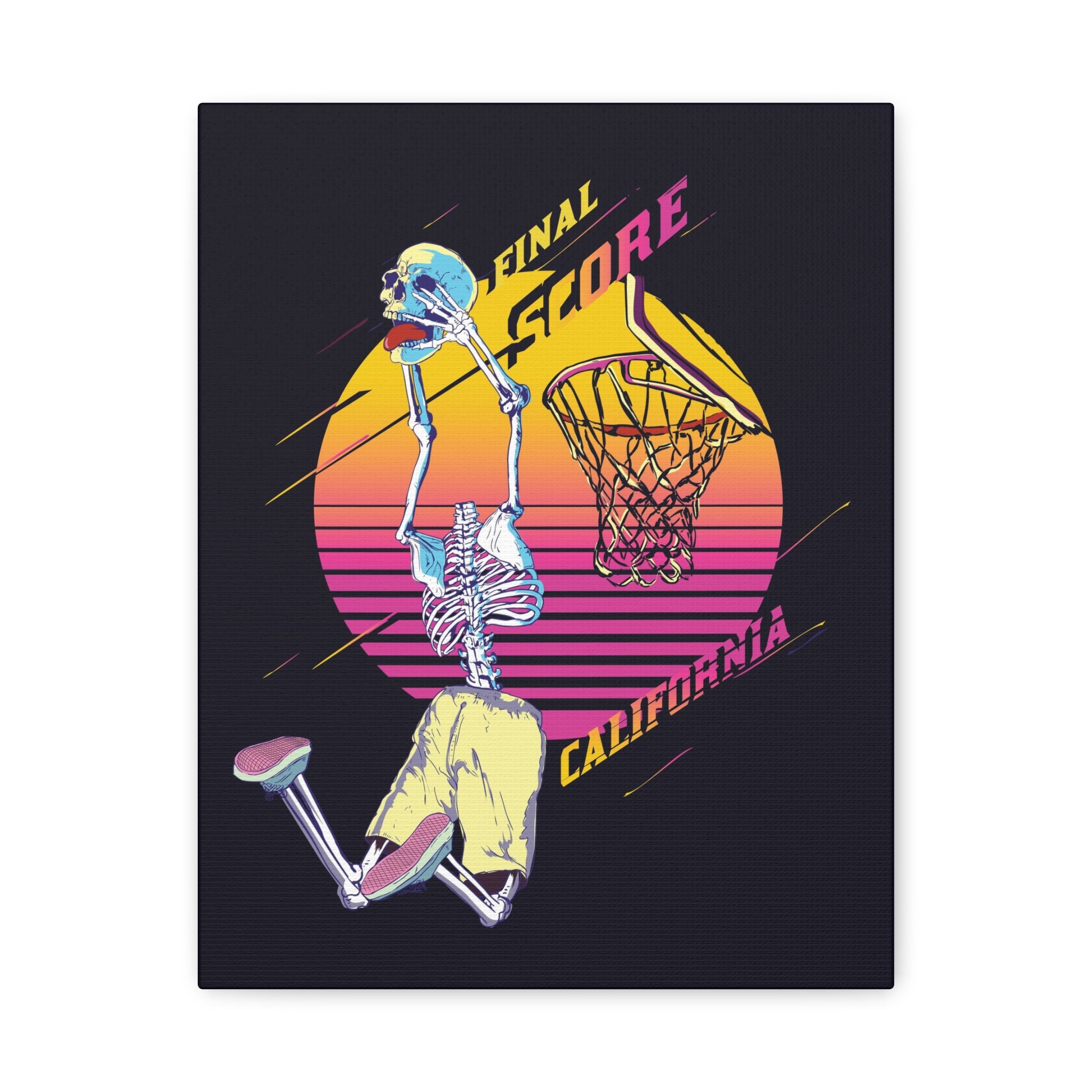 california-basketball-canvas-wall-art-basketball-prints-skull-art-retro-basketball-decor-basketball-home-wall-decor-housewarm