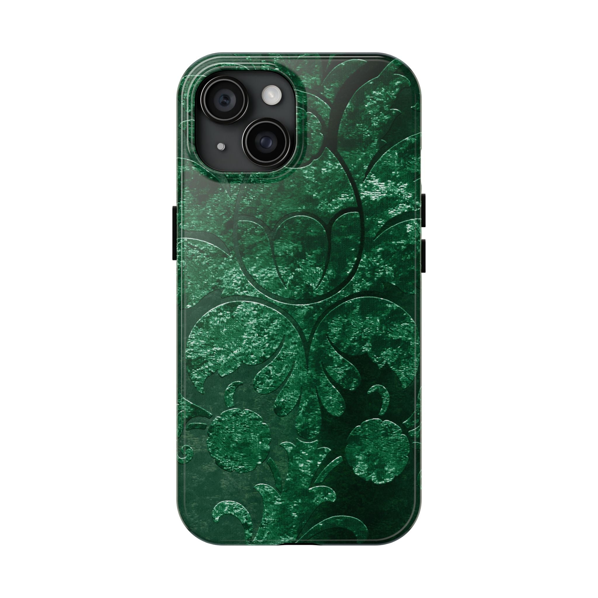 embossed-emerald-velvet-tough-iphone-case-protective-iphone-cover-heavy-duty-iphone-case-rugged-phone-case-durable-smartphone