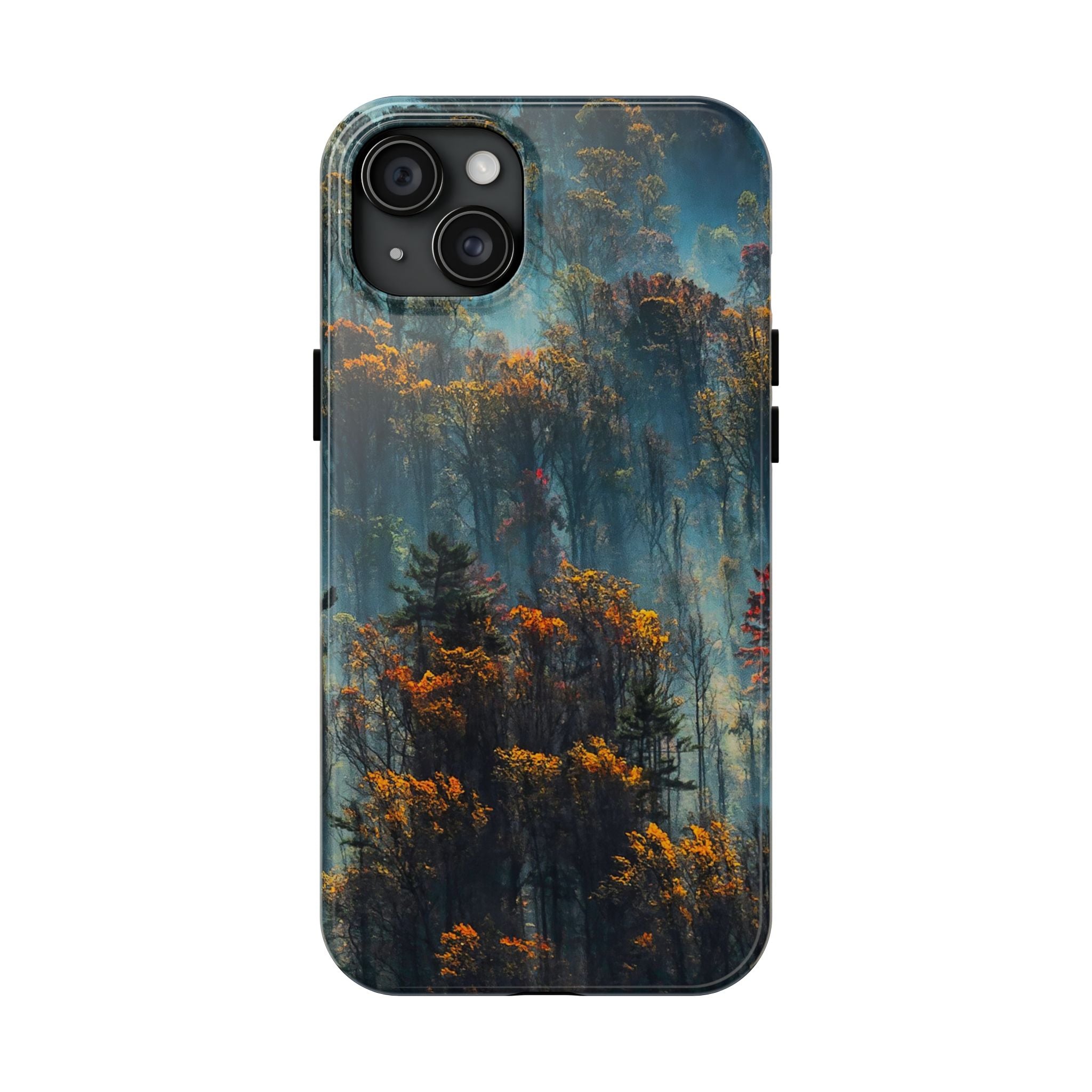 iphone-tough-case-misty-forrest-foggy-fall-iphone-covers-protective-smartphone-cover-nature-lover-gift-adventure-accessory
