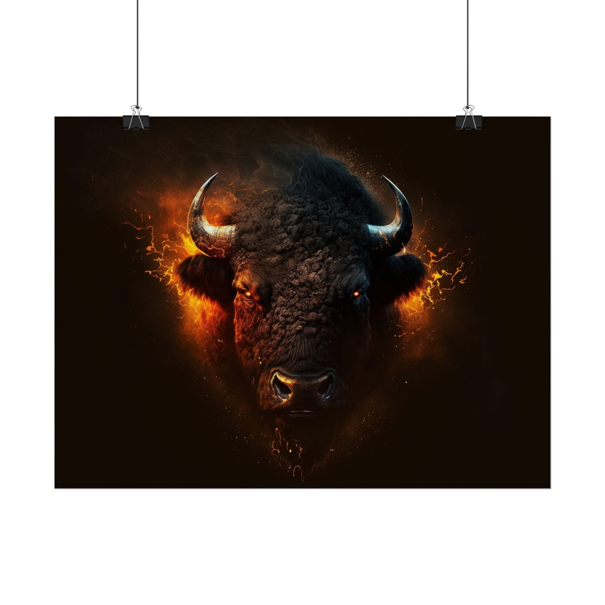 bison-art-poster-wall-decor-buffalo-gift-wildlife-home-decoration-western-bison-wall-art-nature-lover-gift-farm-house-wall-de