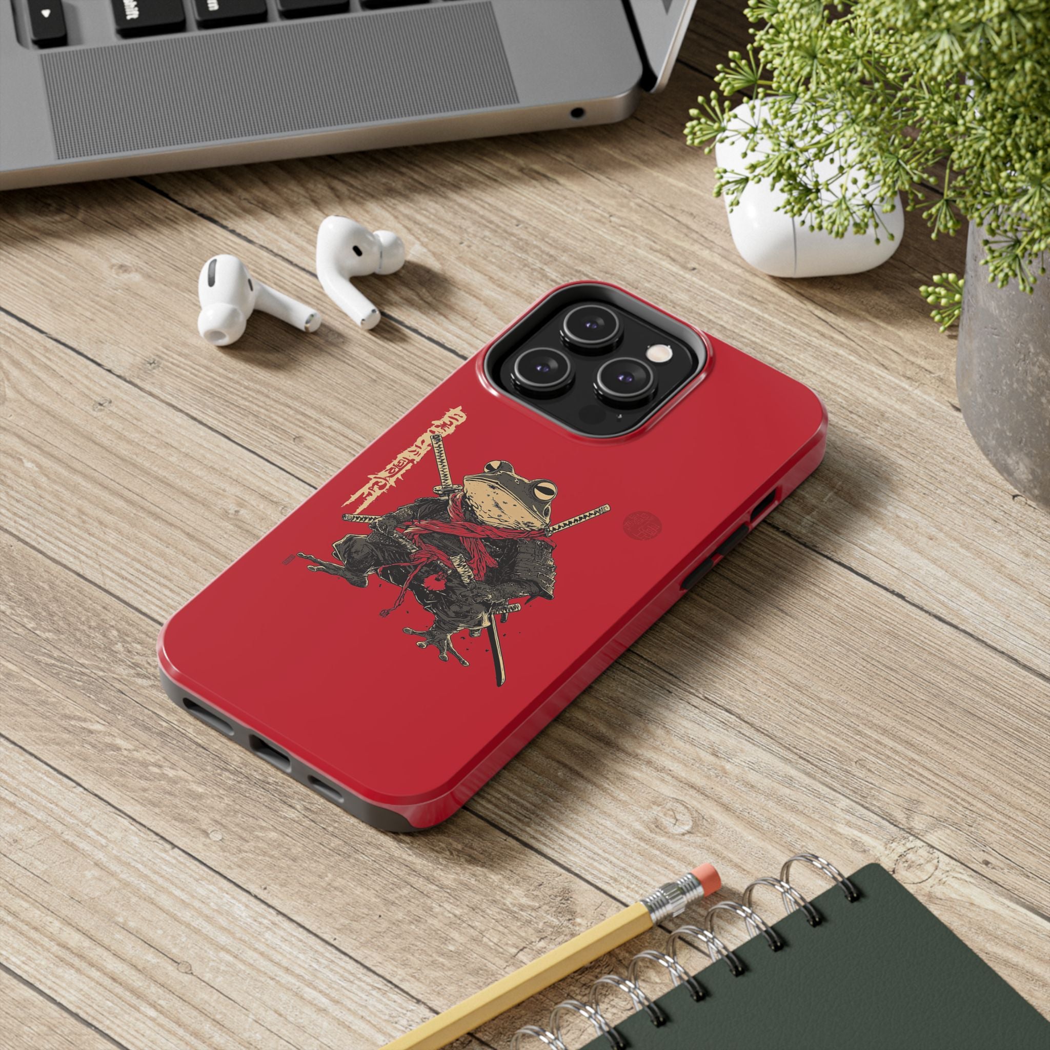 retro-vintage-ninja-frog-iphone-tough-case-red-sun-japanese-samurai-frog-design-stylish-tough-protector-red-iphone-case