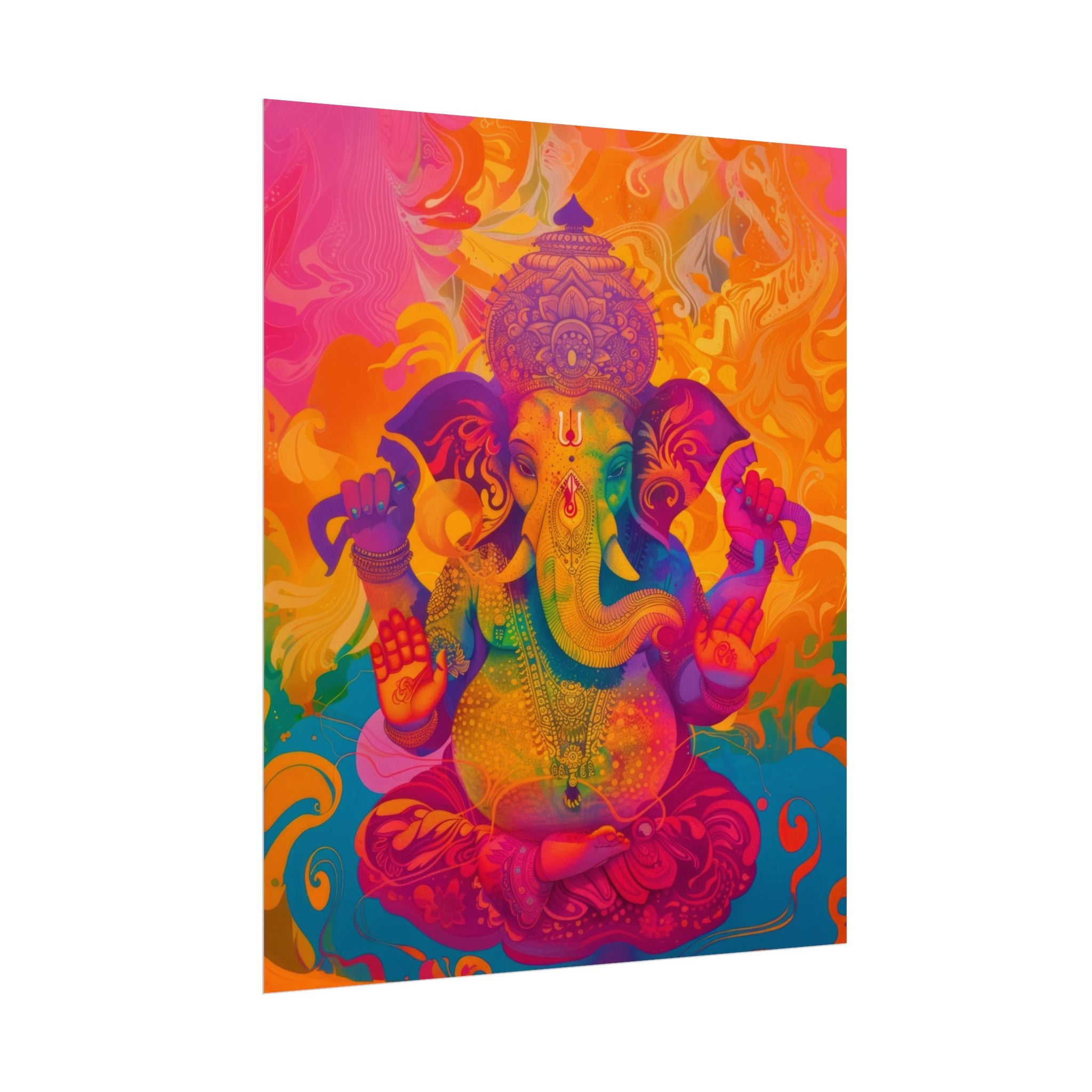 colorful-ganesha-poster-print-wall-art-decor-spiritual-home-decor-lord-ganesha-art-hindu-god-wall-decor-ethnic-wall-hanging
