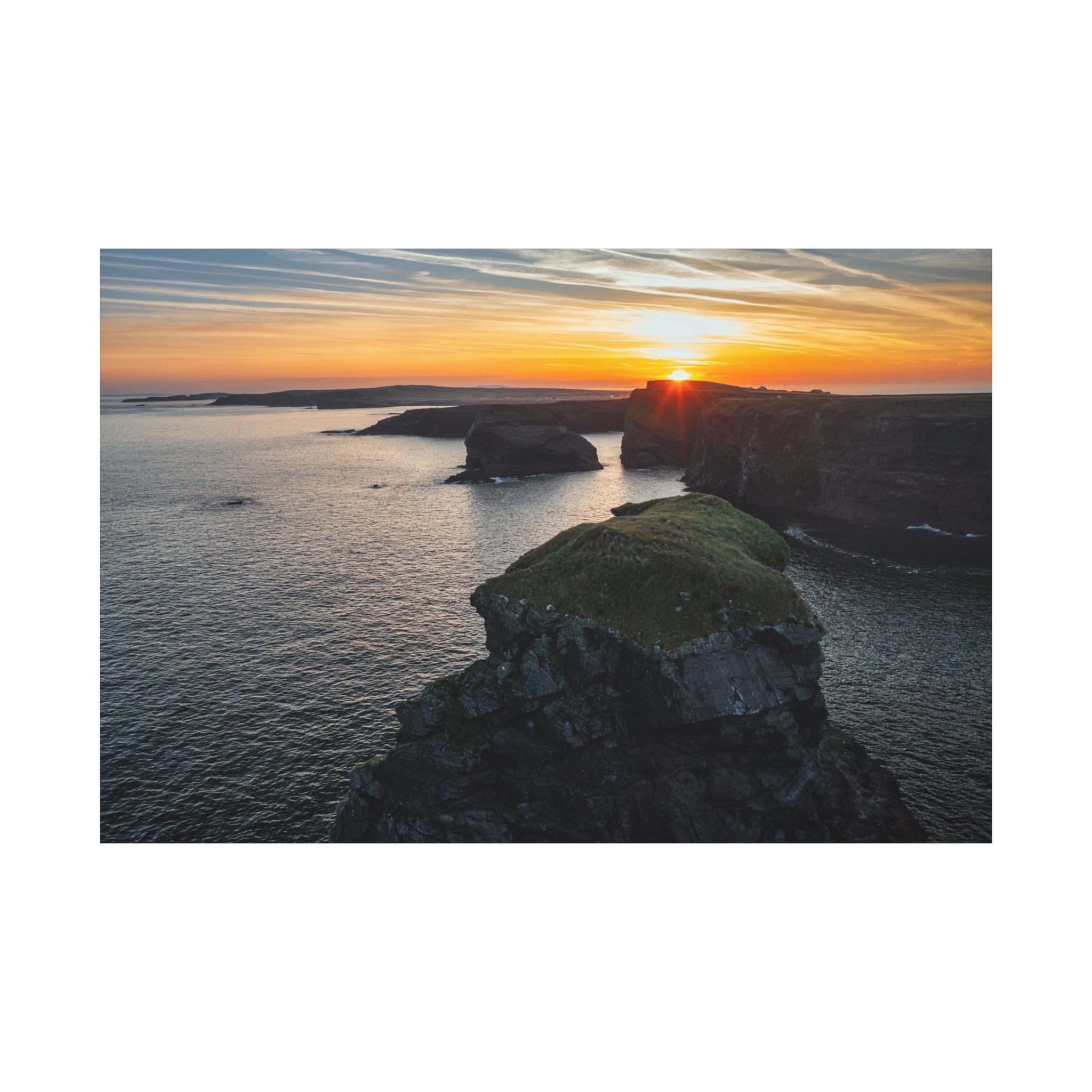 canvas-print-irish-landscape-wall-art-ocean-cliff-decor-stretched-matte-canvas-landscape-large-print-sunset-decor